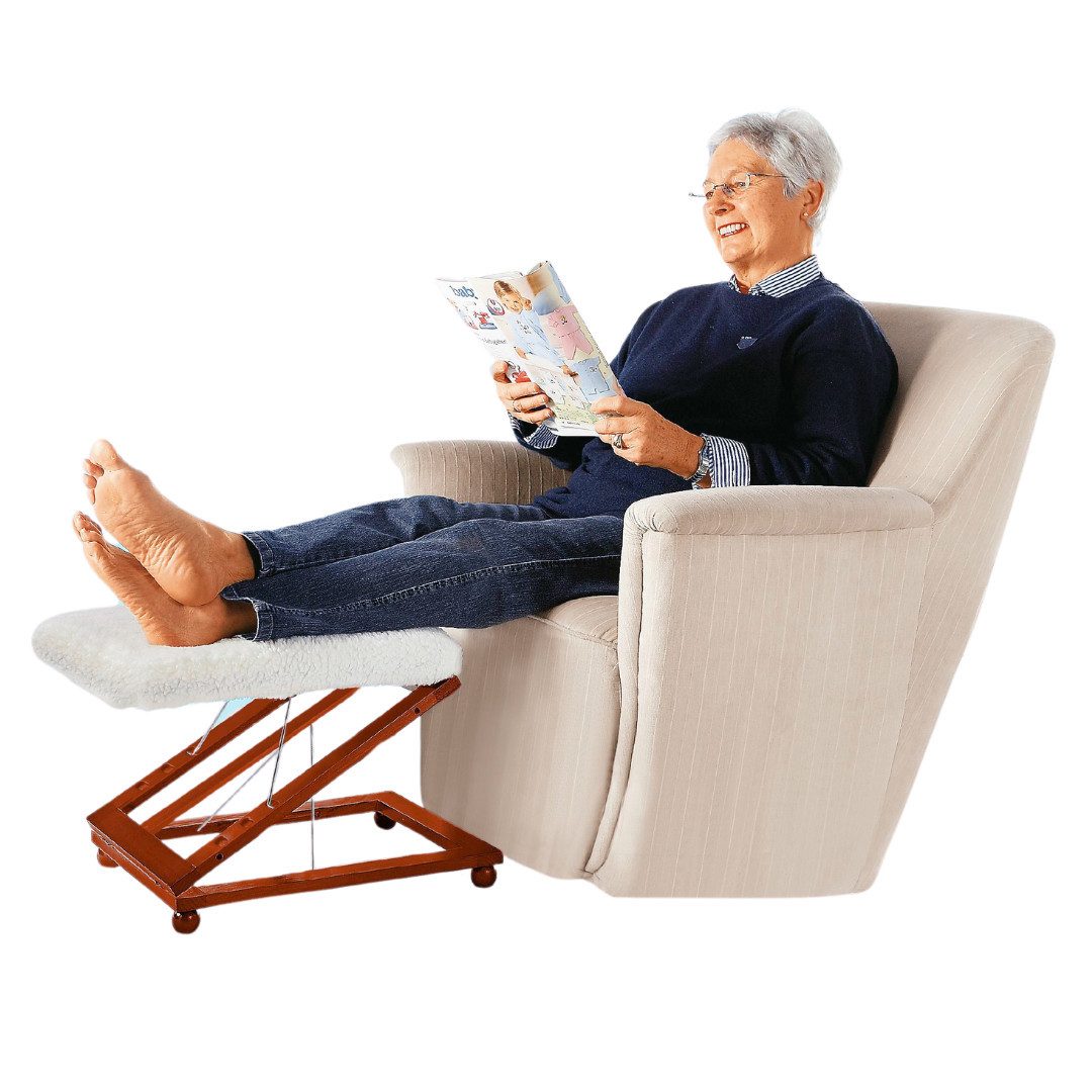 Medosan Fußhocker Relax-Hocker “Luxus”, Fußhocker, 3fach höhenverstellbar günstig online kaufen