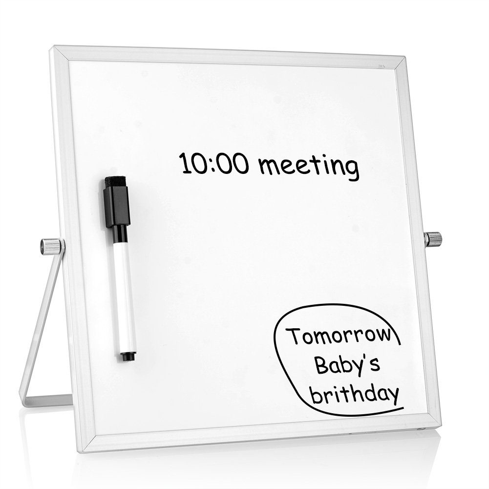euroharry Memoboard Kleines mini Trockenlöschen Whiteboard Weiße Kleines Tafel Desktop