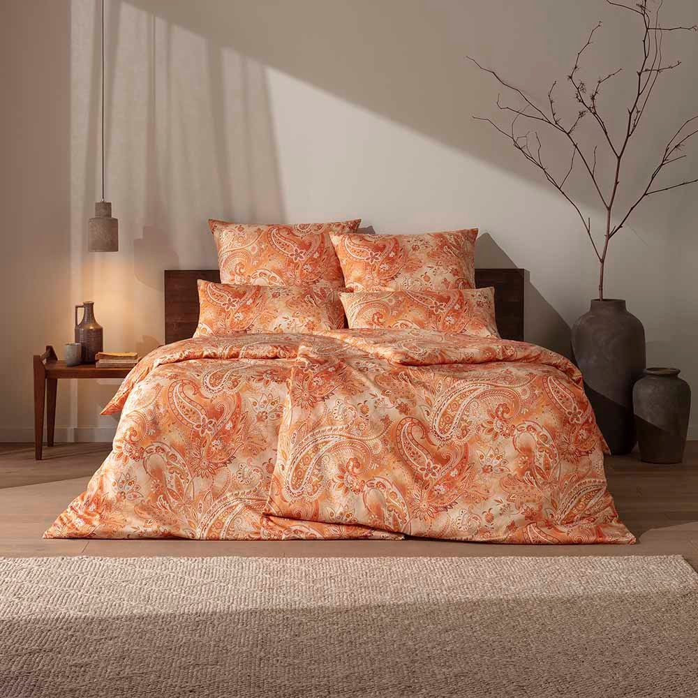 Estella Bettwäsche Rhea, Satin, 3 teilig, Gefertigt aus hochwertigem Baumwoll-Satin.