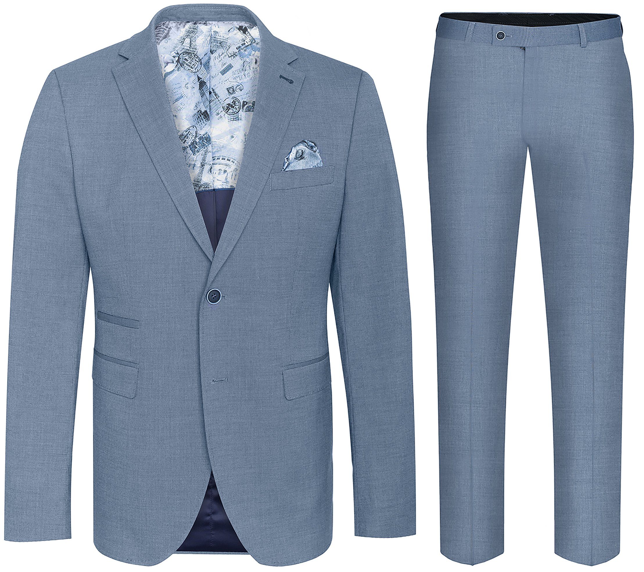 Herren Anzug Mit Kurzer Hose Kaufen Paul Malone Anzug Sommerlicher Herrenanzug moderner, stilvoller Herren