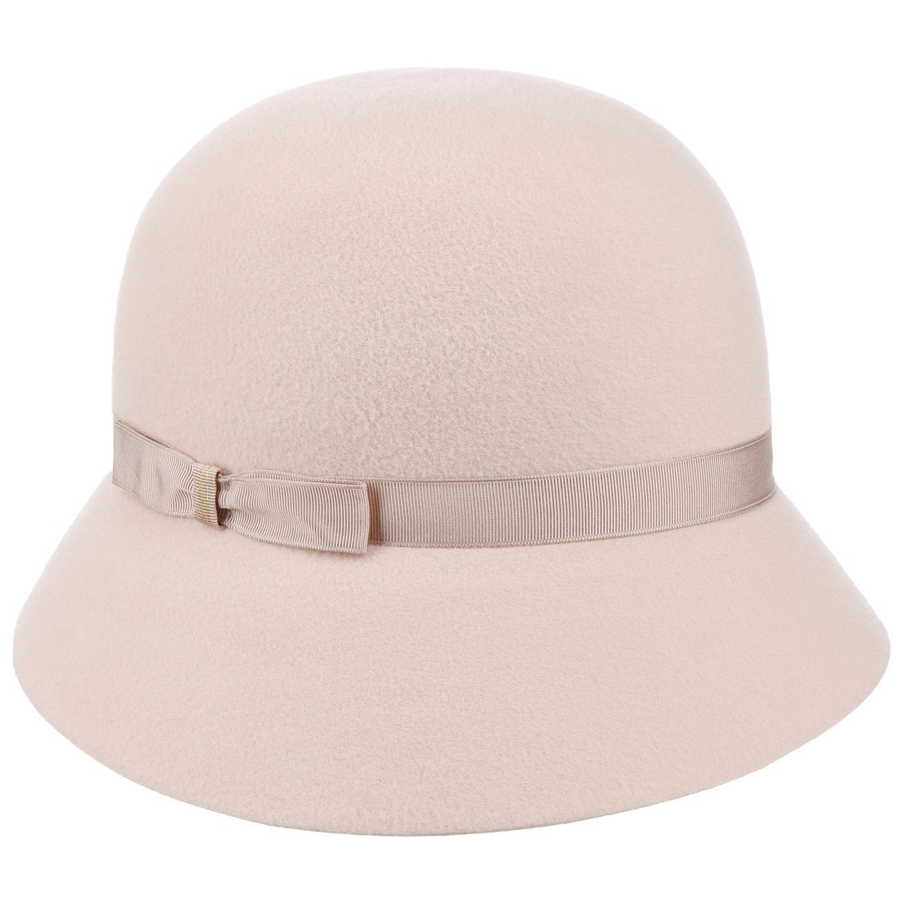 Borsalino Filzhut (1-St) Damenhut mit Ripsband, Made in Italy