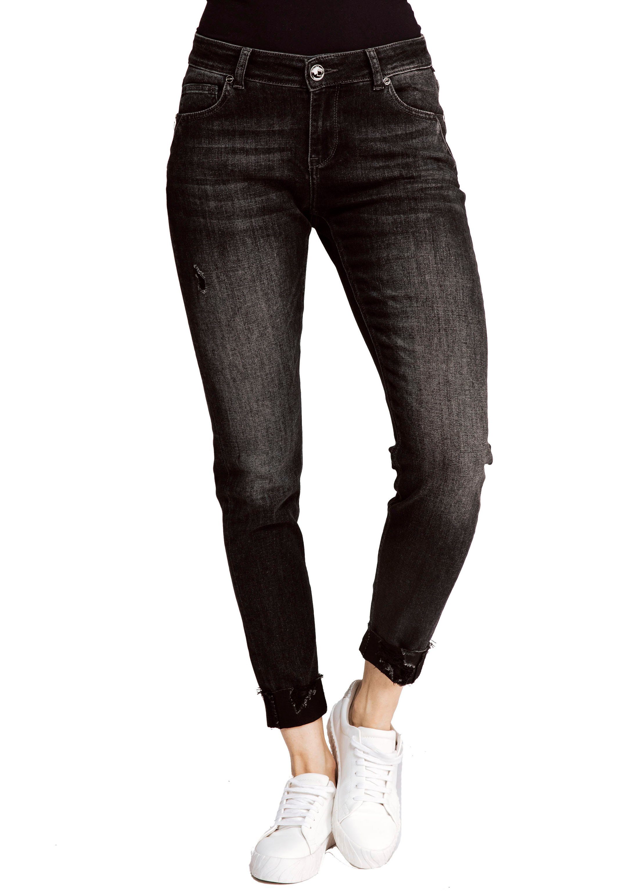 Zhrill Skinny-fit-Jeans Skinny Jeans NOVA Black angenehmer Tragekomfort