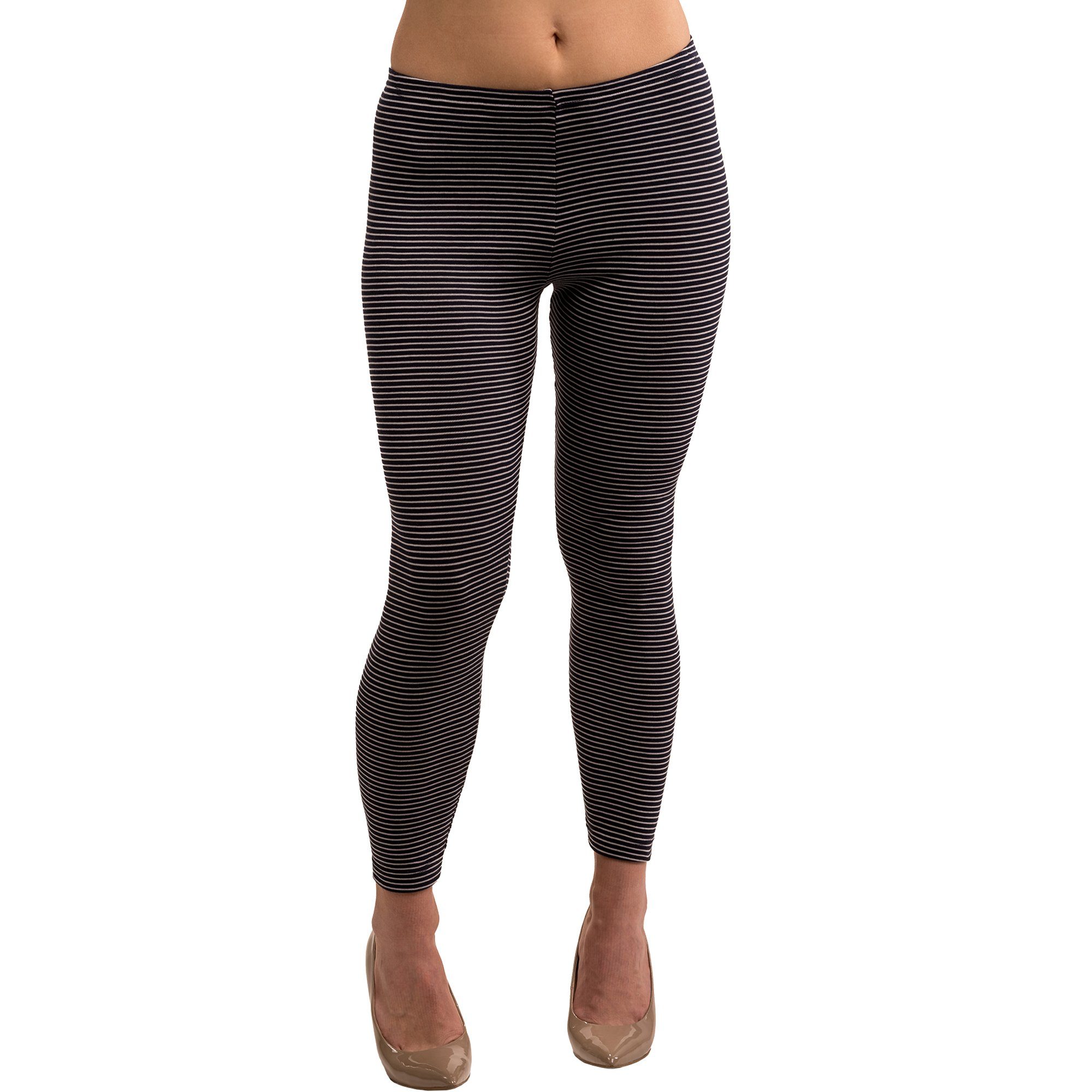 HERMKO Thermoleggings 1672005 warme Damen Thermo-Leggings in Ringel-Optik günstig online kaufen