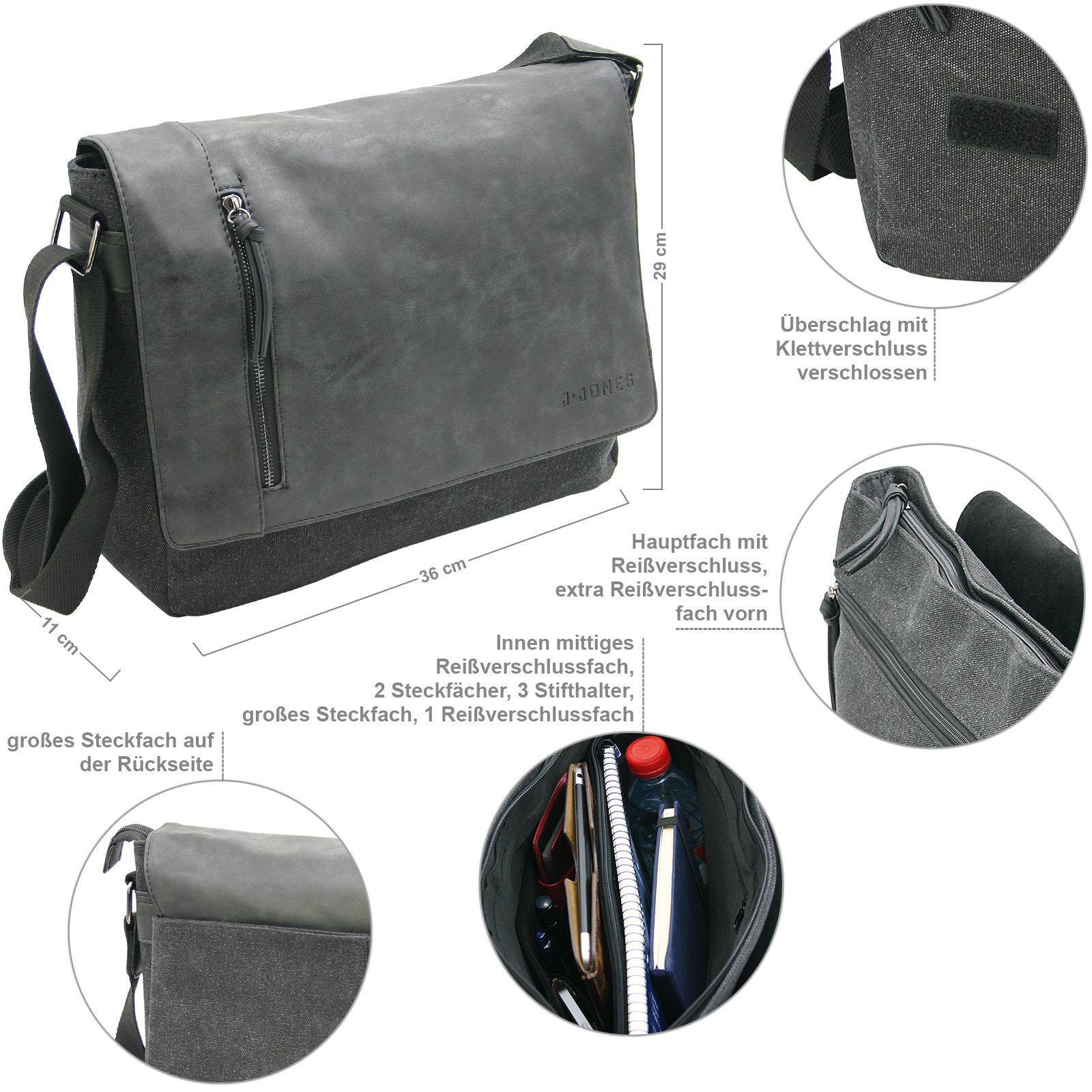 J JONES JENNIFER JONES Schultertasche Umhängetasche günstig online kaufen