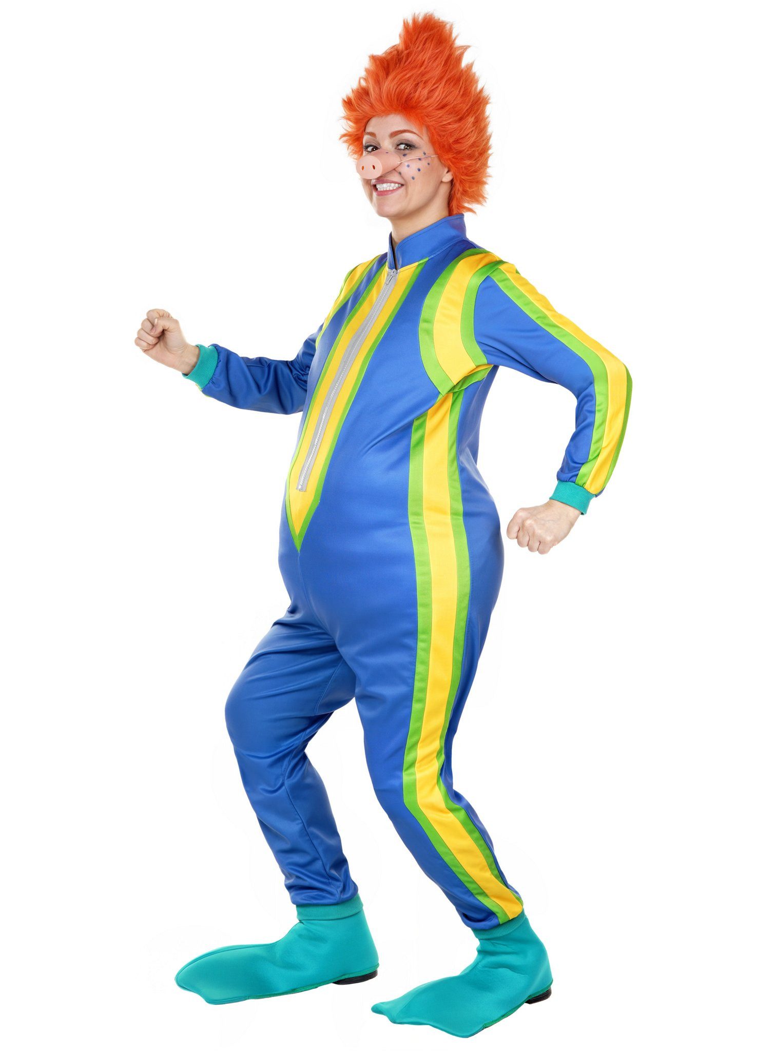 Maskworld Kostüm Das Sams – Kostüm - Fasching Karneval Halloween, Offizielles Kostüm des wunscherfüllenden Fabelwesens