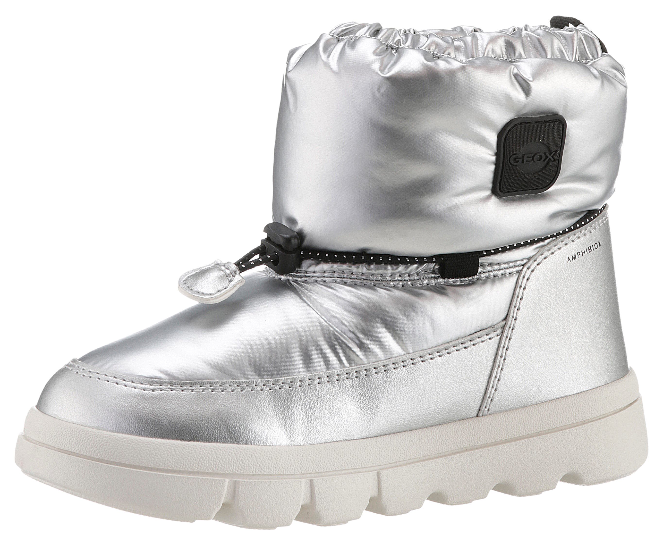 Geox J WILLABOOM GIRL B ABX Winterboots Klettstiefel, Babystiefel Snowboots mit Schnellverschluss