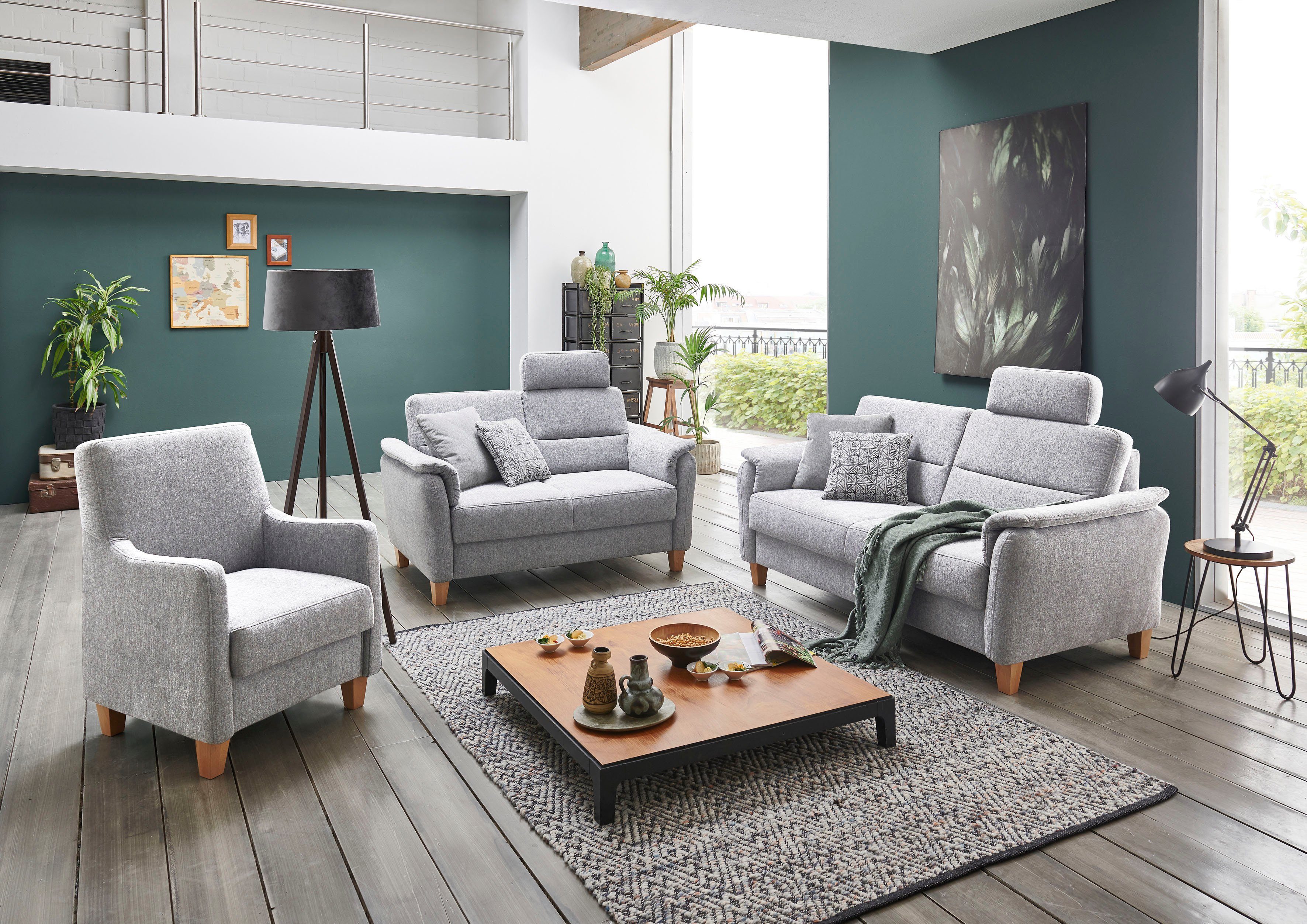Home affaire Sessel Palmera, Federkern-Polsterung, passend günstig online kaufen