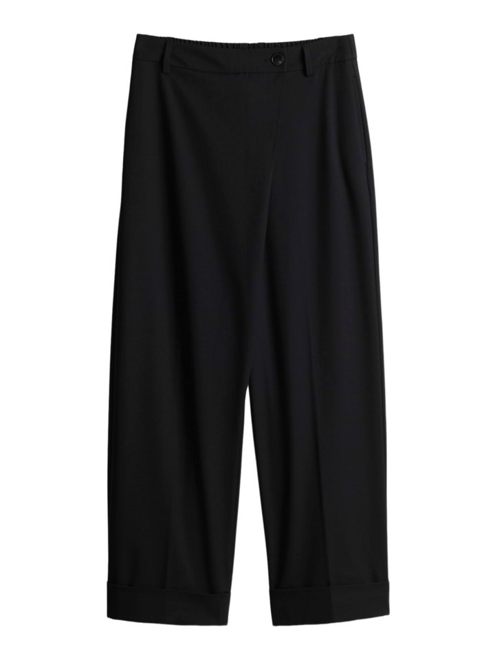 OPUS Stoffhose schwarz,Casual,Polyester,Unifarben,Relaxed Fit,Mittel