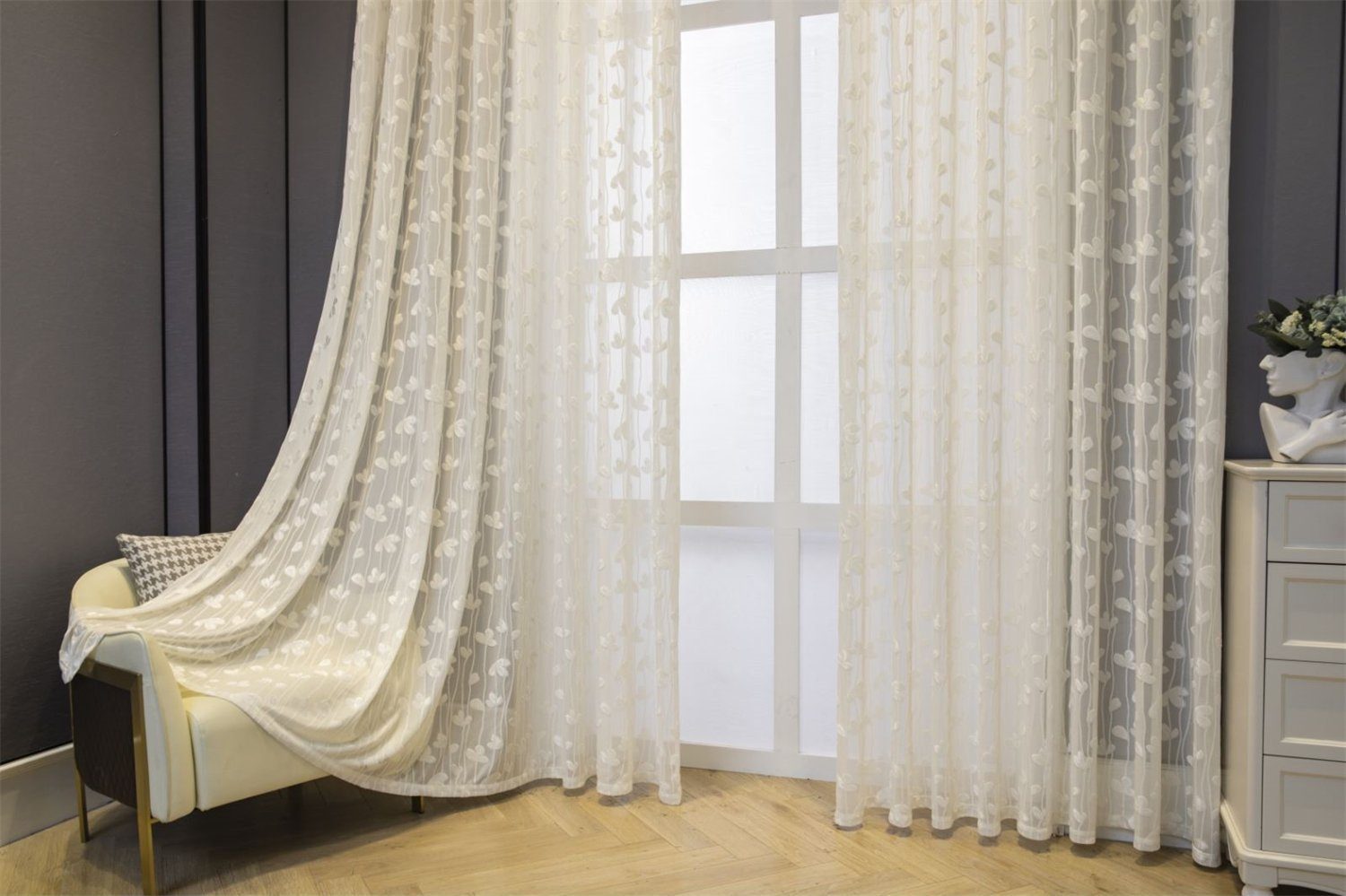 BYSURE Gardine, Ösen (2 St), halbtransparent, günstig online kaufen