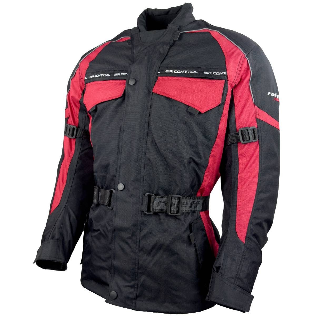 roleff Motorradjacke RO703 – Wetterfeste Textiljacke mit Protektoren, atmungsaktiv auch in großen Größen, in verschiedenen Farben erhältlich