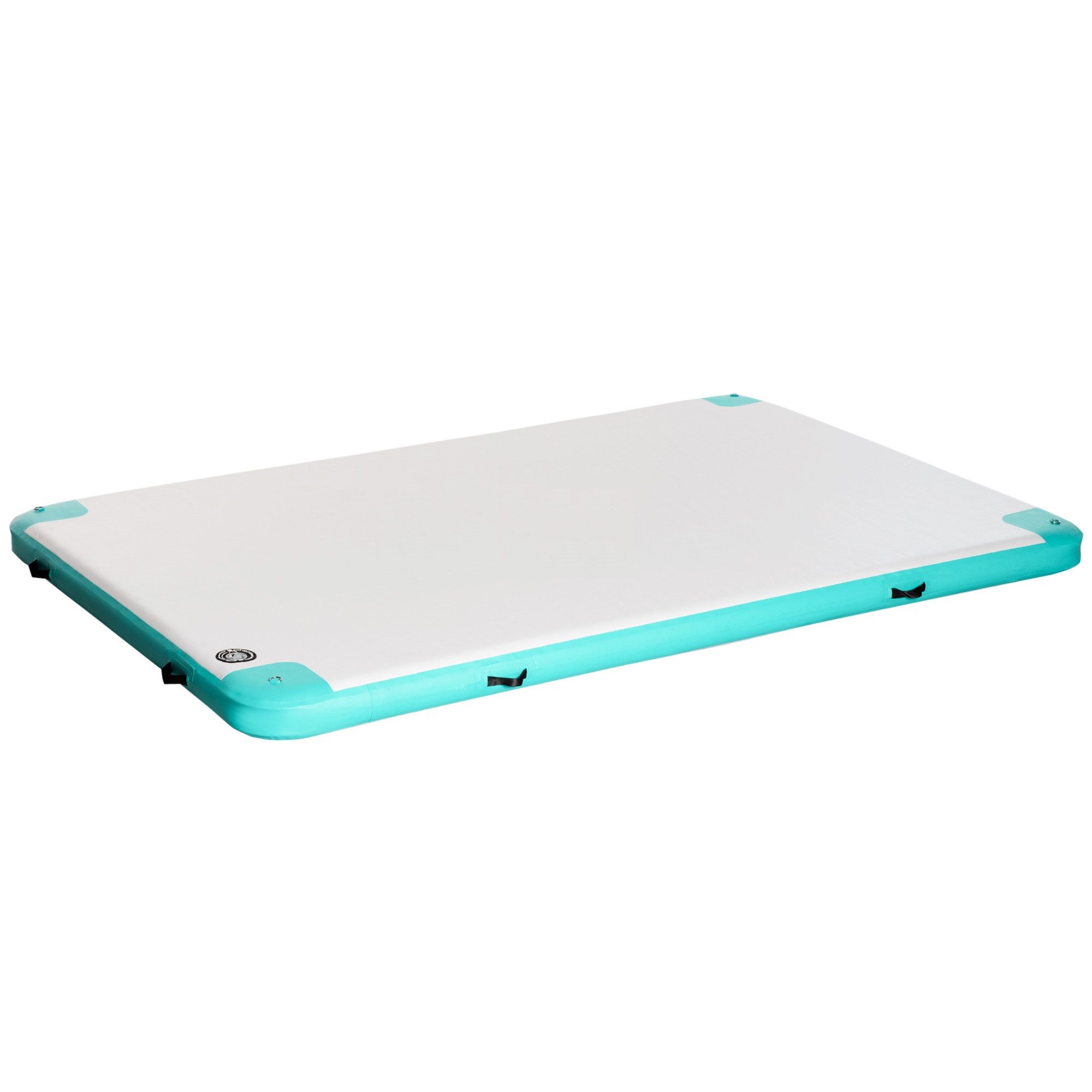 DOPWii Schwimminsel 304x204x15 cm Luftmatratze Pool Klappbar Badeinsel Aufblasbare, Wasserhängematte Rutschfest Wassermatratze Pool für Erwachsene