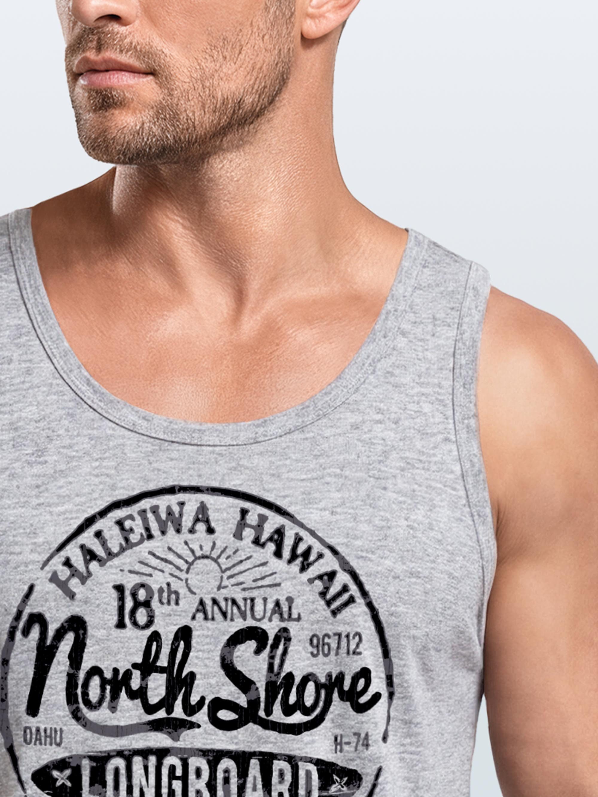 Neverless Tanktop Herren Tank-Top North Shore Longboard Retro Surf Motiv Wellenreiten mit Print