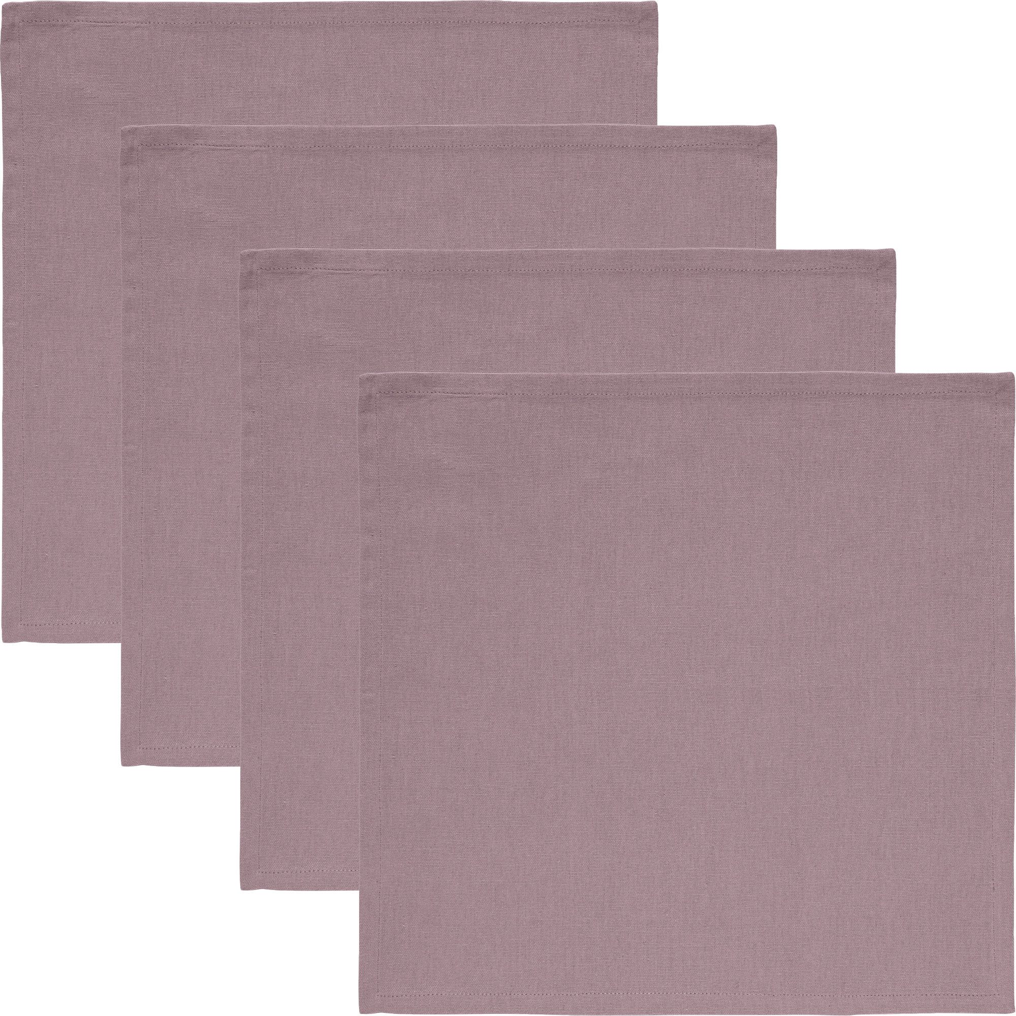 REDBEST Stoffserviette Serviette "Tulsa" 4er-Pack, Baumwolle Uni
