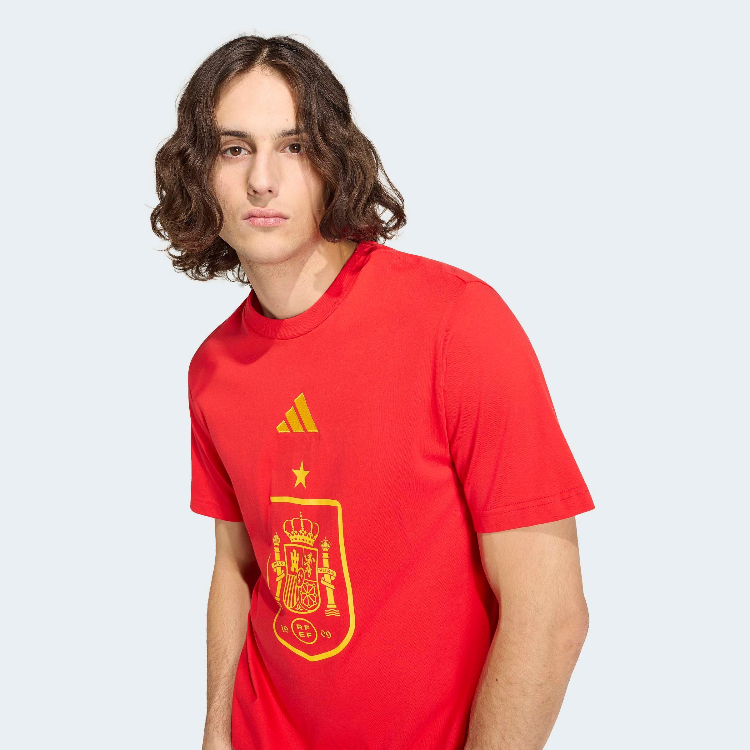 adidas Performance T-Shirt FEF DNA GR TEE ohne Verschluss, aus Baumwolle, mit Rundhalsausschnitt