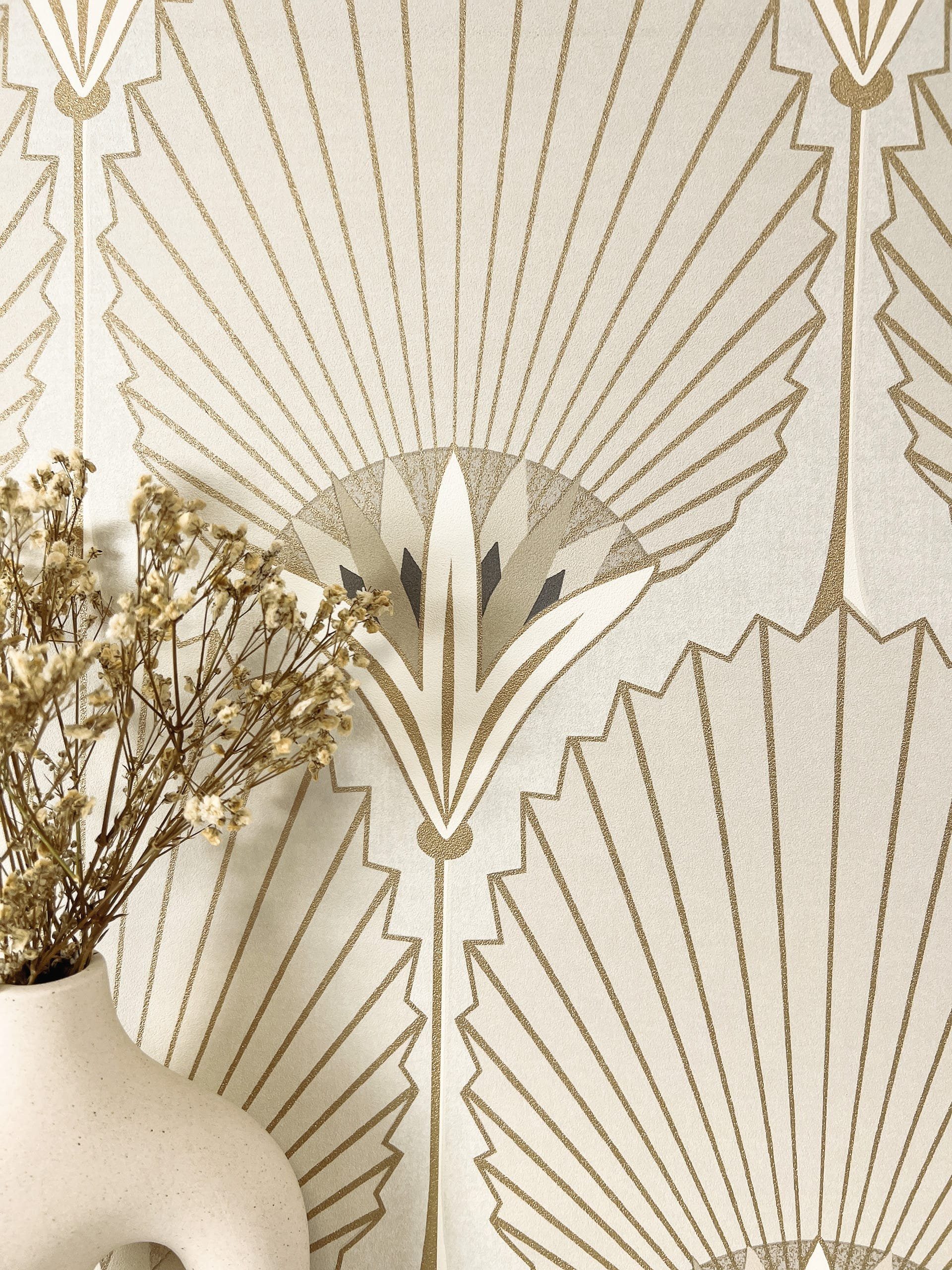 Newroom Vliestapete, Weiß Tapete Modern Ornamente günstig online kaufen