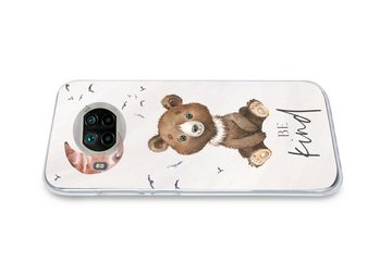 MuchoWow Handyhülle Sprichwörter - Kind sein - Kinder - Teddybär - Aquarell, Phone Case, Handyhülle Xiaomi Mi 10T Lite, Silikon, Schutzhülle
