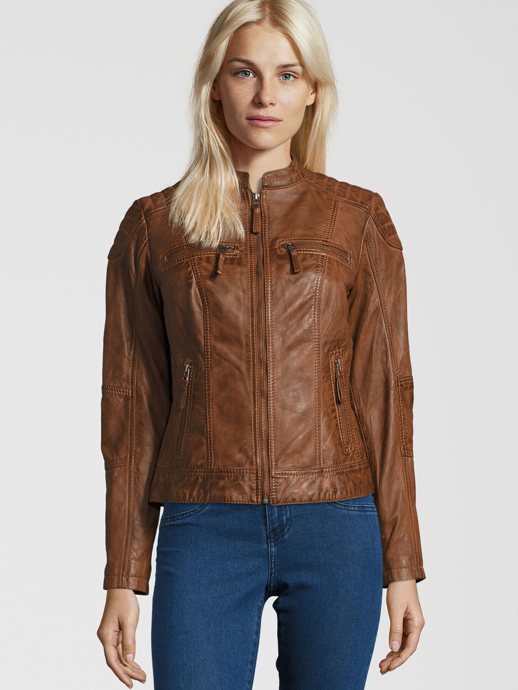 H.I.S Lederjacke SALINA (1-St) mit dekorativen günstig online kaufen