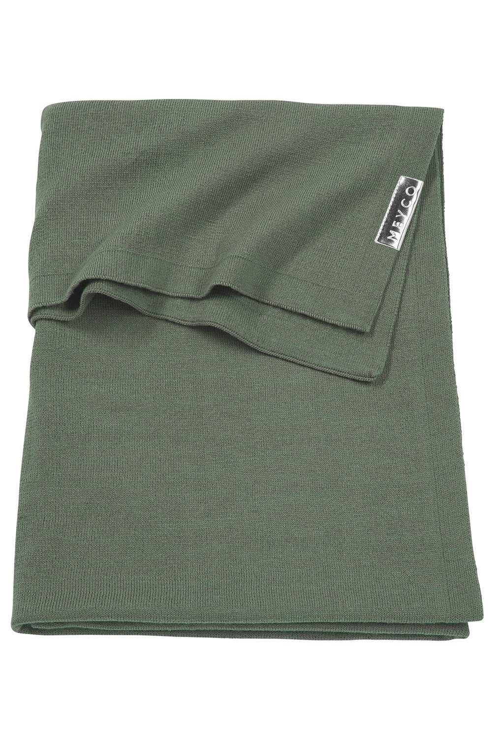 Babydecke Knit Basic Forest Green, Meyco Baby, 75x100cm