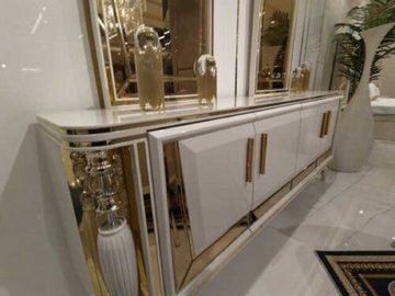 JVmoebel Anrichte Modern Anrichte Sideboard Anrichte mit Spiegel Unterschrank Luxus (2 St., Anrichte + Spiegel), Made in Europa