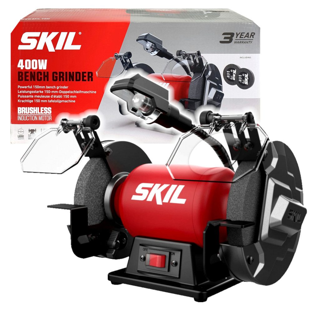 SKIL Двойная шлифовальная машина SKIL 1355 AA Tischschleifmaschine Doppelschleifmaschine, 150mm, 400W