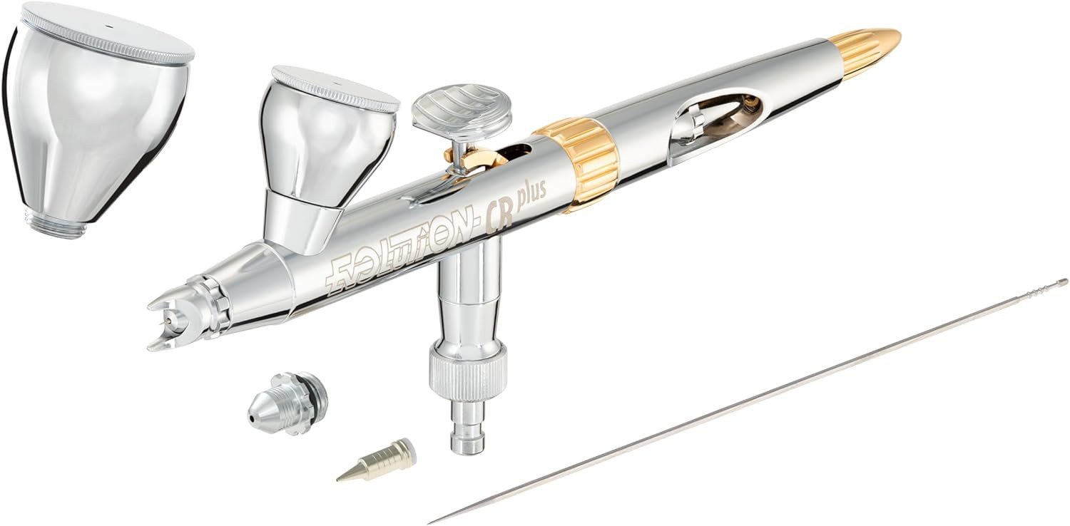 Harder & Steenbeck Airbrushpistole Evolution CRplus Two in One, Two-in-one Airbrush, 0,28/0,45 mm Düsen