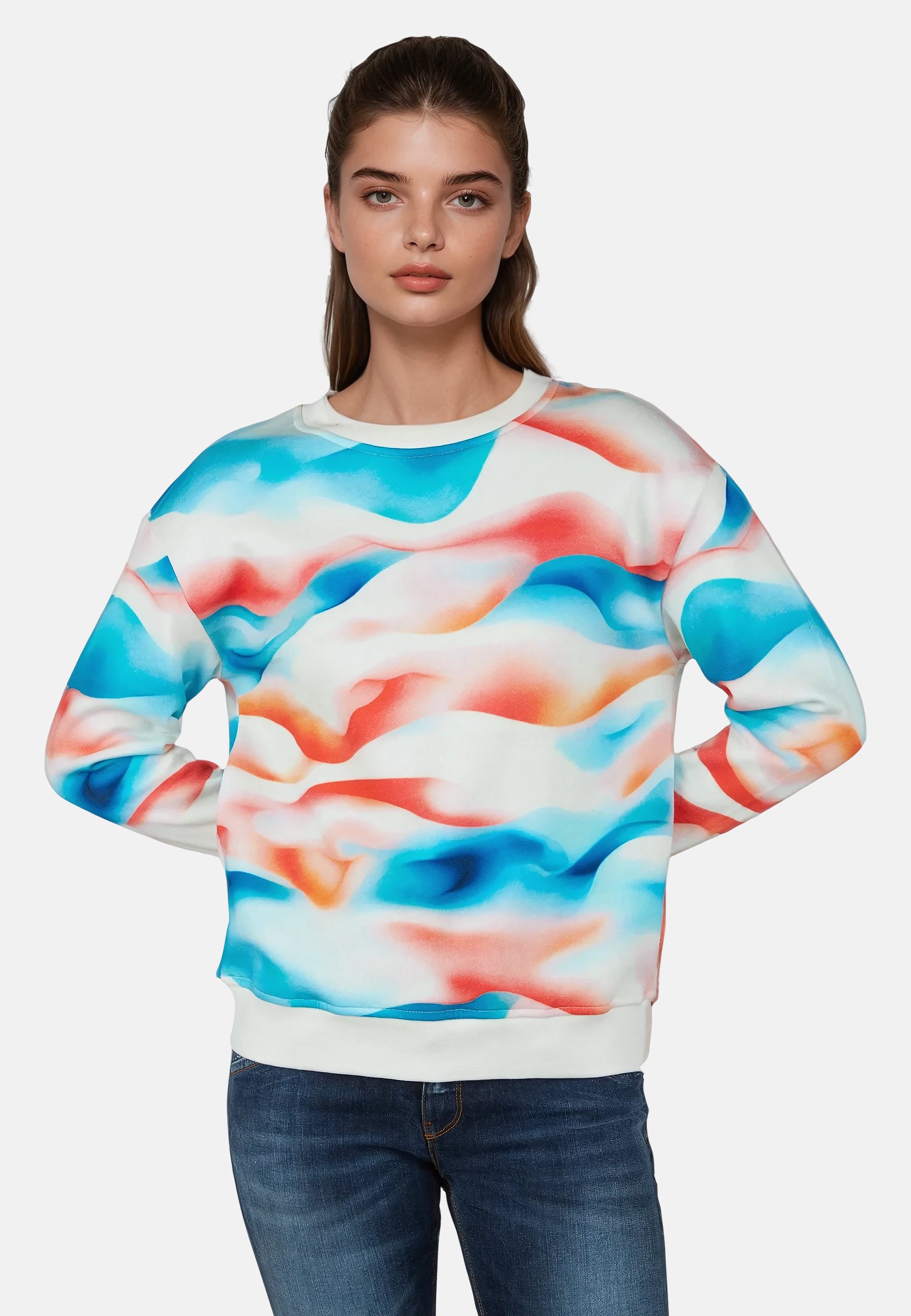salzhaut Longpullover TANG Damen Relaxed-Fit salzhaut – nordisch frisch, lässig und frech für jeden Tag! – Bild 3 von 5