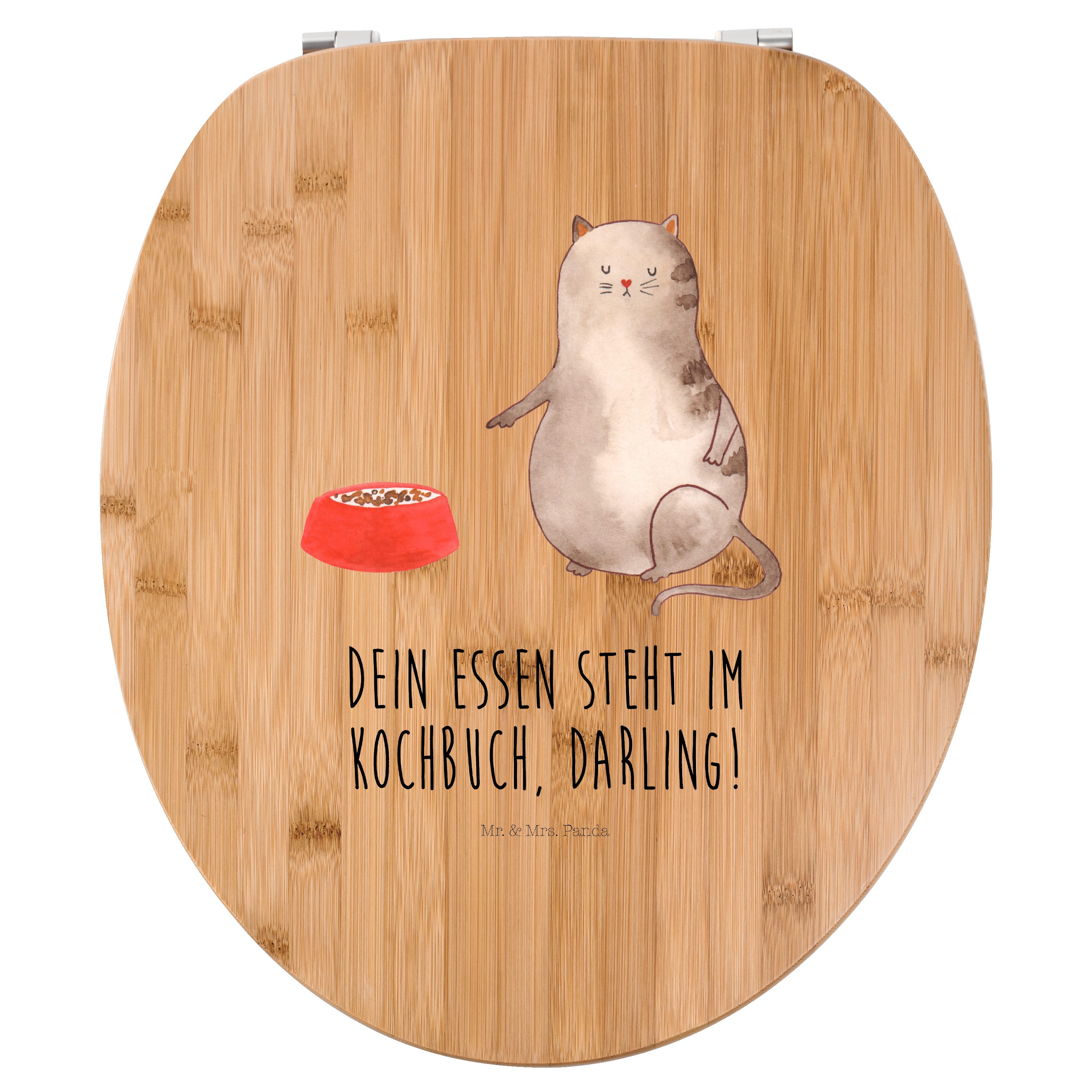 WC-Sitz Katze Fressen - Transparent - Geschenk, Katzenliebhaber, Toilettendec