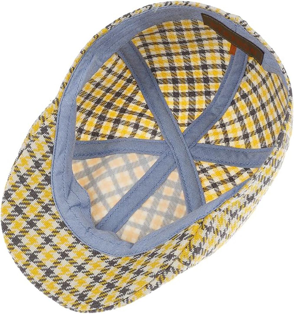 Stetson Flat Cap Texas Check Bolcott