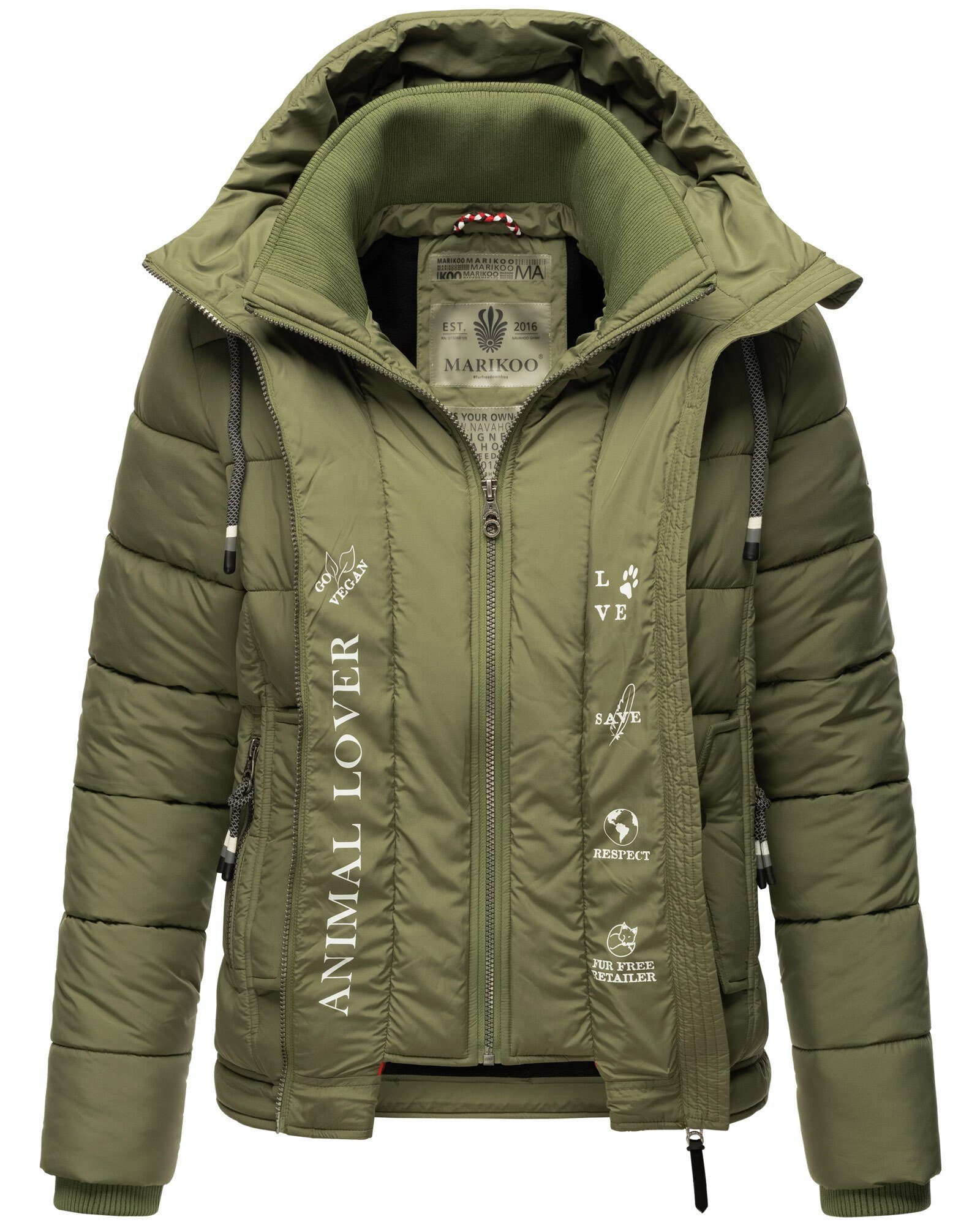 Marikoo Outdoorjacke Taisaa Pri mit hochstehendem Kragen