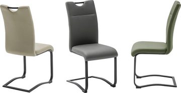 MCA furniture Esszimmerstuhl Zapara, Mikrofaserbezug, belastbar bis 120 kg mit Griffloch