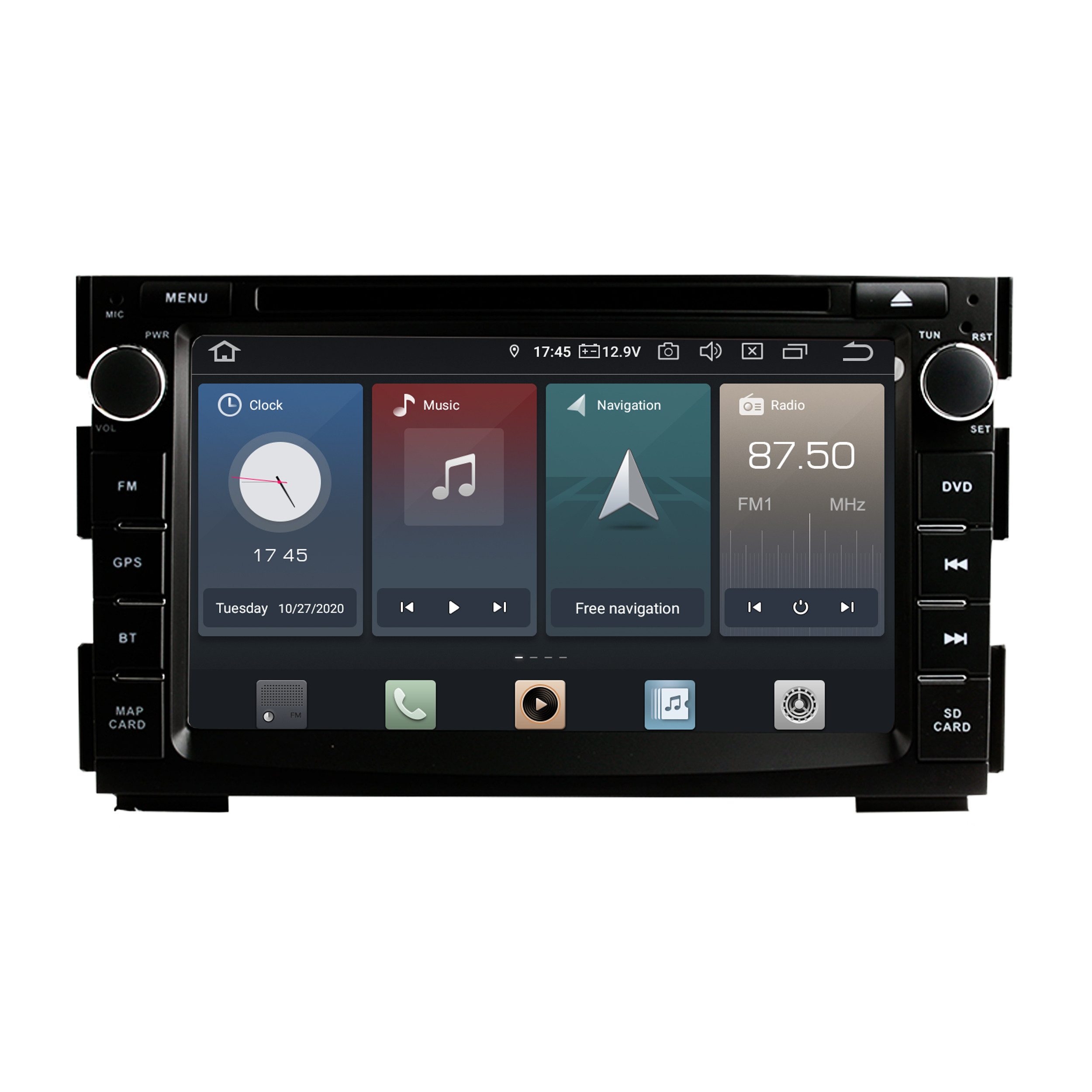 TAFFIO Für Kia Cee'd Venga 7" Touch Android Radio DVD GPS CarPlay AndroidAuto Einbau-Navigationsgerät