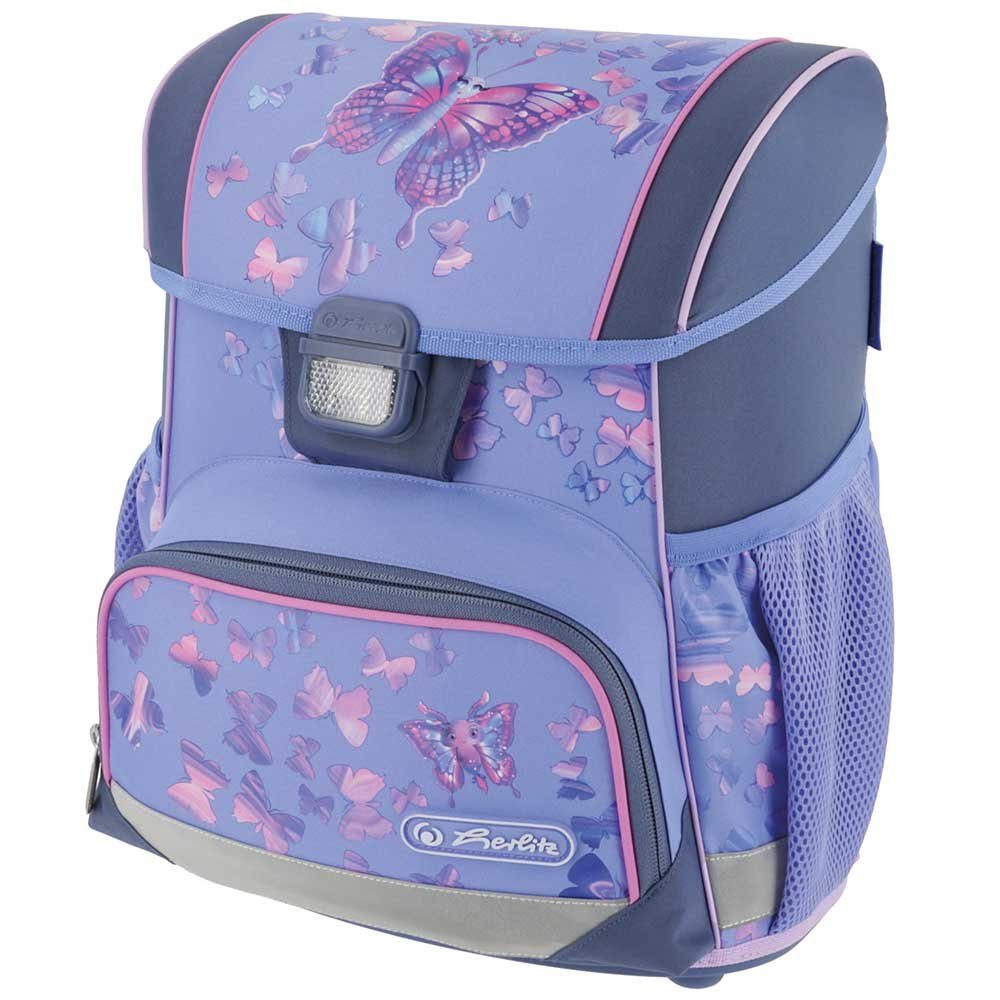 Herlitz Schulranzen Set Loop Plus 14-teilig Premium 2025 Mädchen Butterfly Paradise