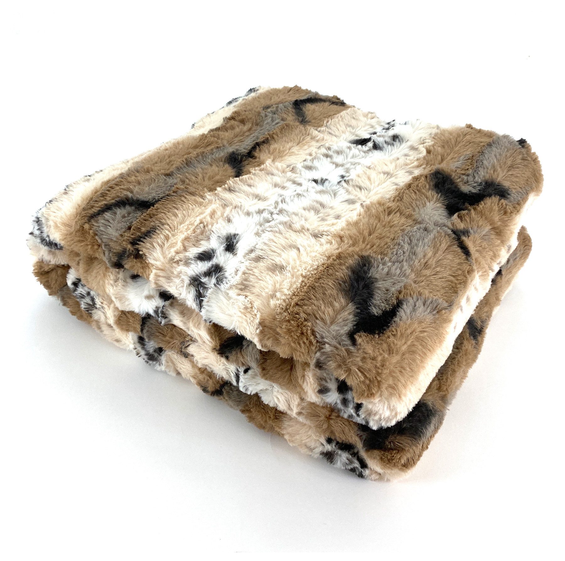 Wohndecke Fake Fur Kuscheldecke Webpelz Leopard günstig online kaufen