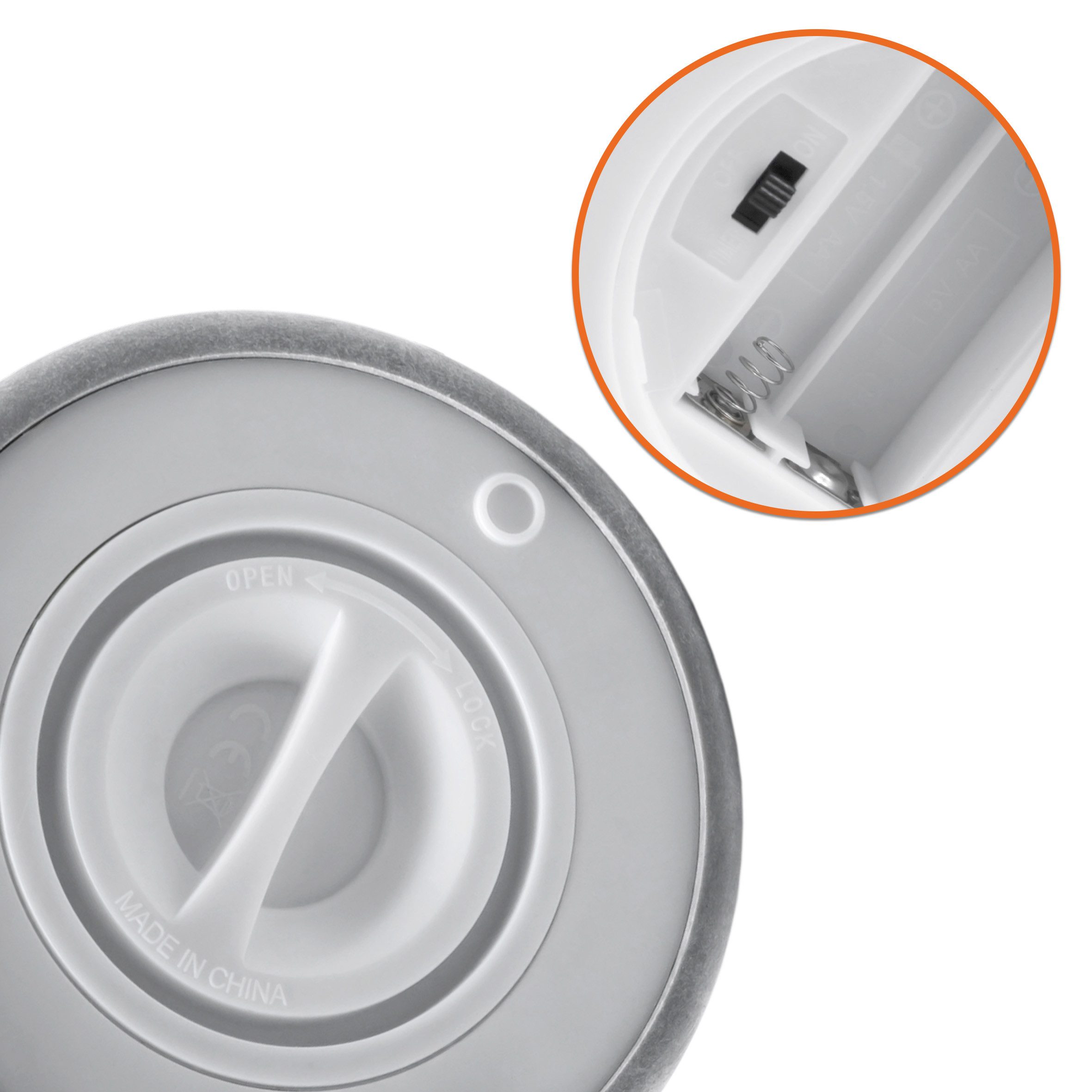 Spetebo LED-Kerze Outdoor Kerze in Beton Optik 2er Set mit Timer, warm weiß, Künstliche Tischkerze warm weiß für Außen und Innen – Bild 4 von 5