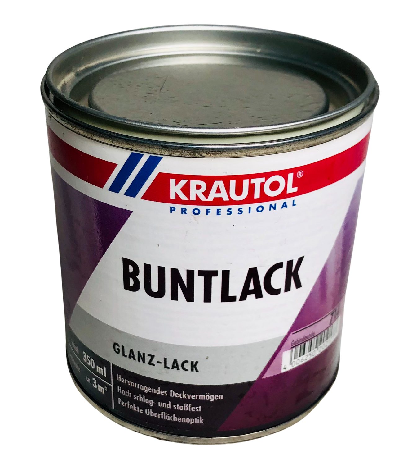 Vollton- Buntlack Glanz Innenbeschichtung Abtönfarbe Außen und l Krautol 0,35 Acryl Weiß Krautol