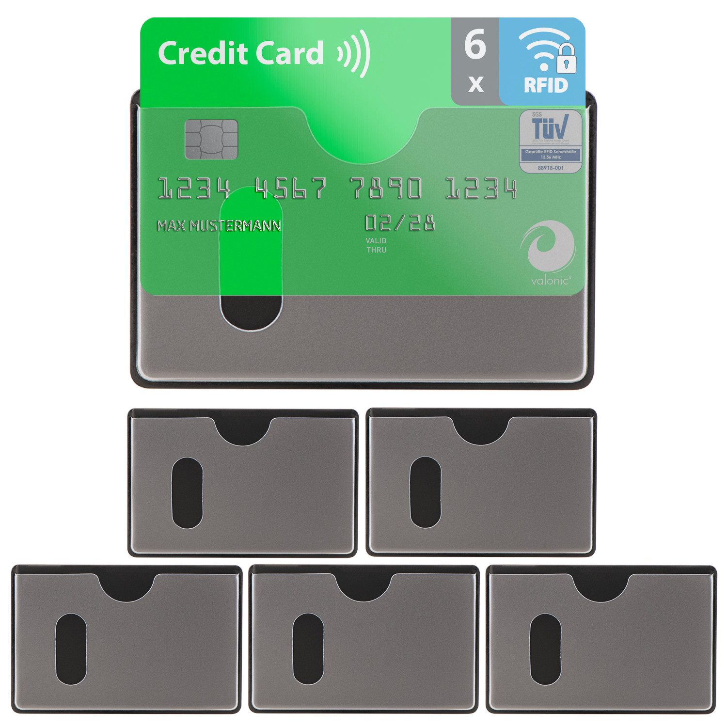 valonic Etui valonic - Kreditkartenhüllen RFID-Block günstig online kaufen