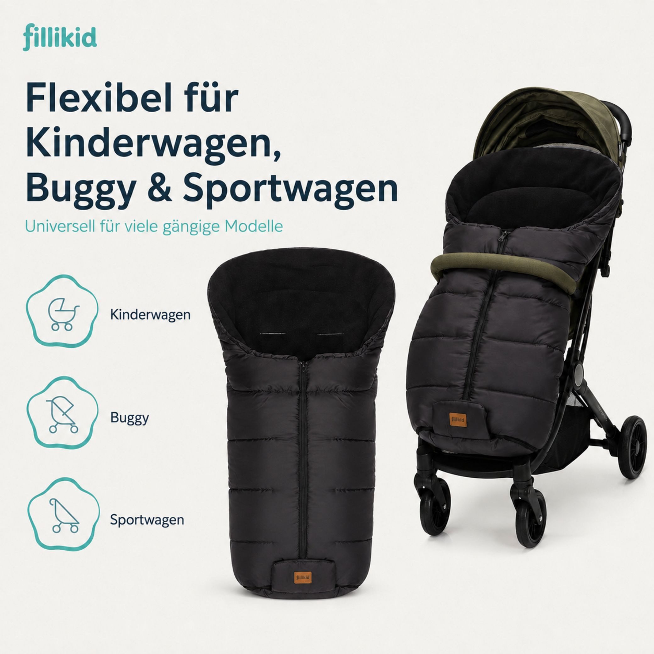 Fillikid Fußsack Winterfußsack Eco BIG – Bild 2 von 5