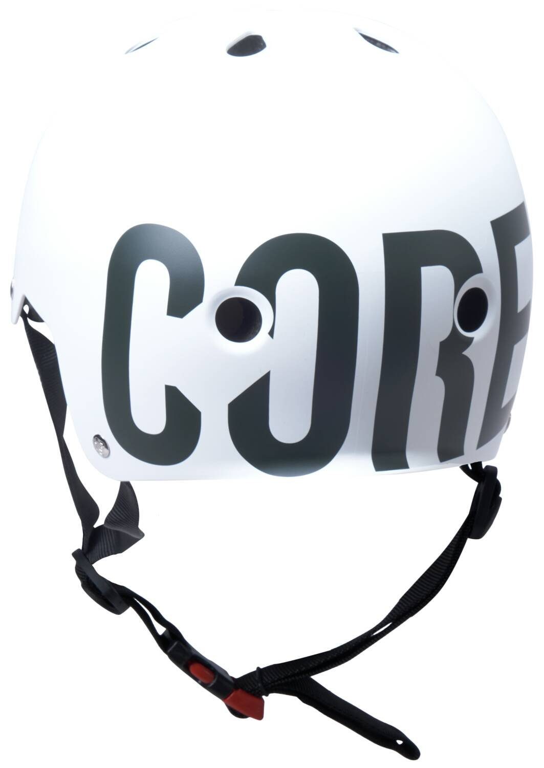 Street Core Helm Sports Core Action Skate Dirt Weiß/Logo Stunt-Scooter Protektoren-Set Schwarz