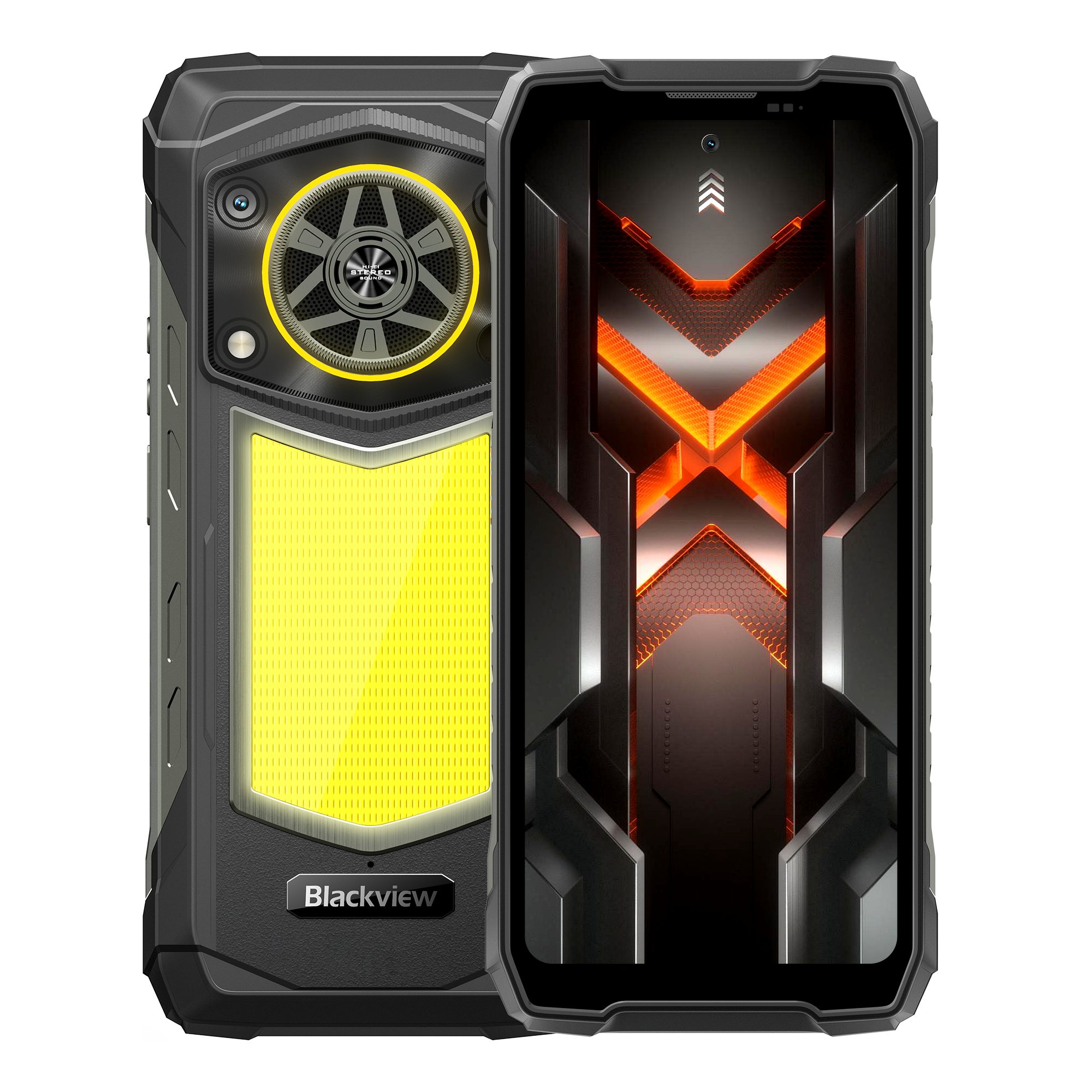 blackview ROCK 5 Android 16 Outdoor handy 20000 mAh Akku mit Campingleuchte Smartphone (6.78 Zoll, 256 GB Speicherplatz, 108 MP Kamera, 2,4K Display 120 Hz, Helio G100, 108 MP, Campinglampe, 5W Lautsprecher)