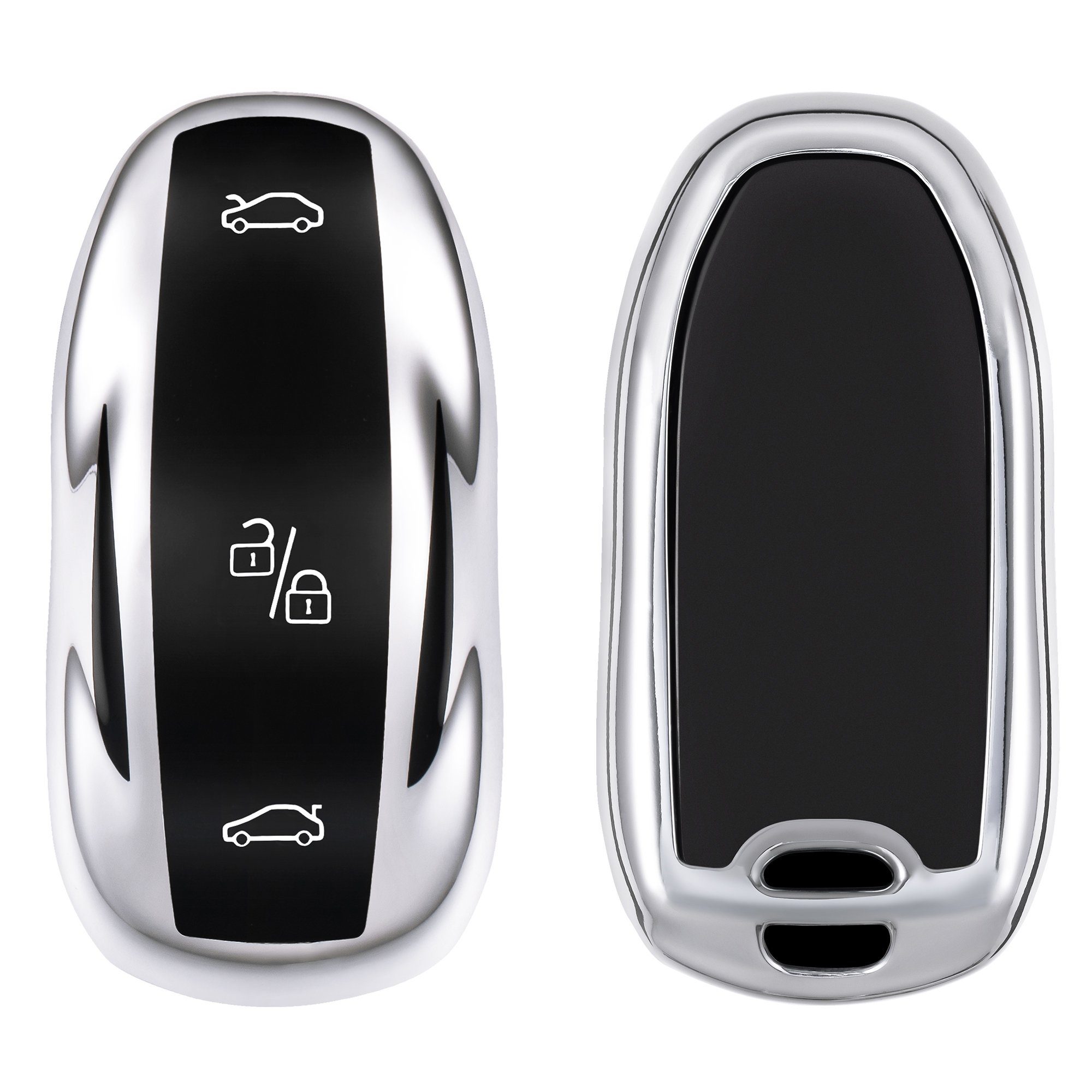 kwmobile Schlüsseltasche Autoschlüssel Hülle für Mazda, Schlüsselhülle  Silikon Case Schlüssel Cover, KOMPATIBEL MIT: passend für Mazda 3-Tasten  Smart Autoschlüssel
