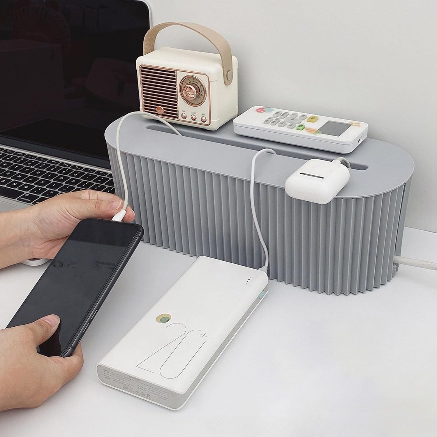 Refined Living Kabelbox Kabelmanagement-Box, Kabel-Organizer-Box, Steckdose günstig online kaufen