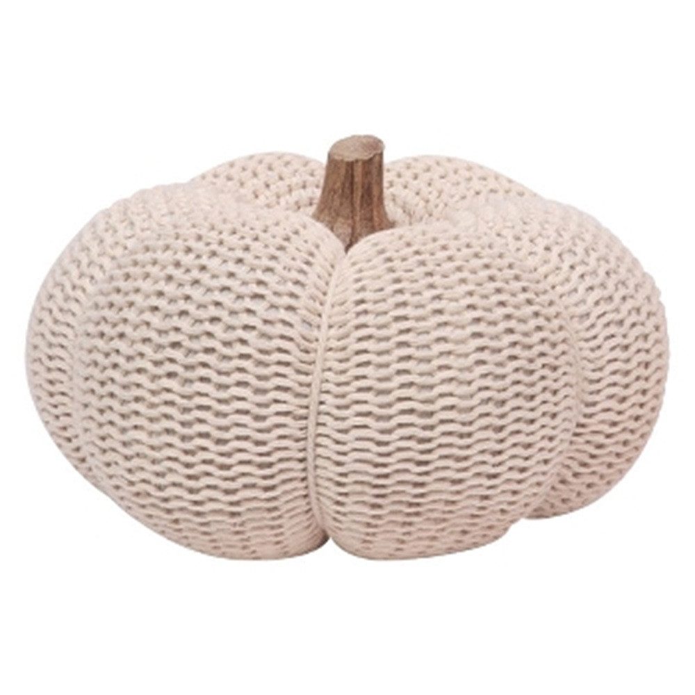 Exner GmbH Garten- & Wohnaccessoires Dekofigur Exner Kürbis "Dans", beige, 15x15x12cm, EXNER-274560 (1 St)