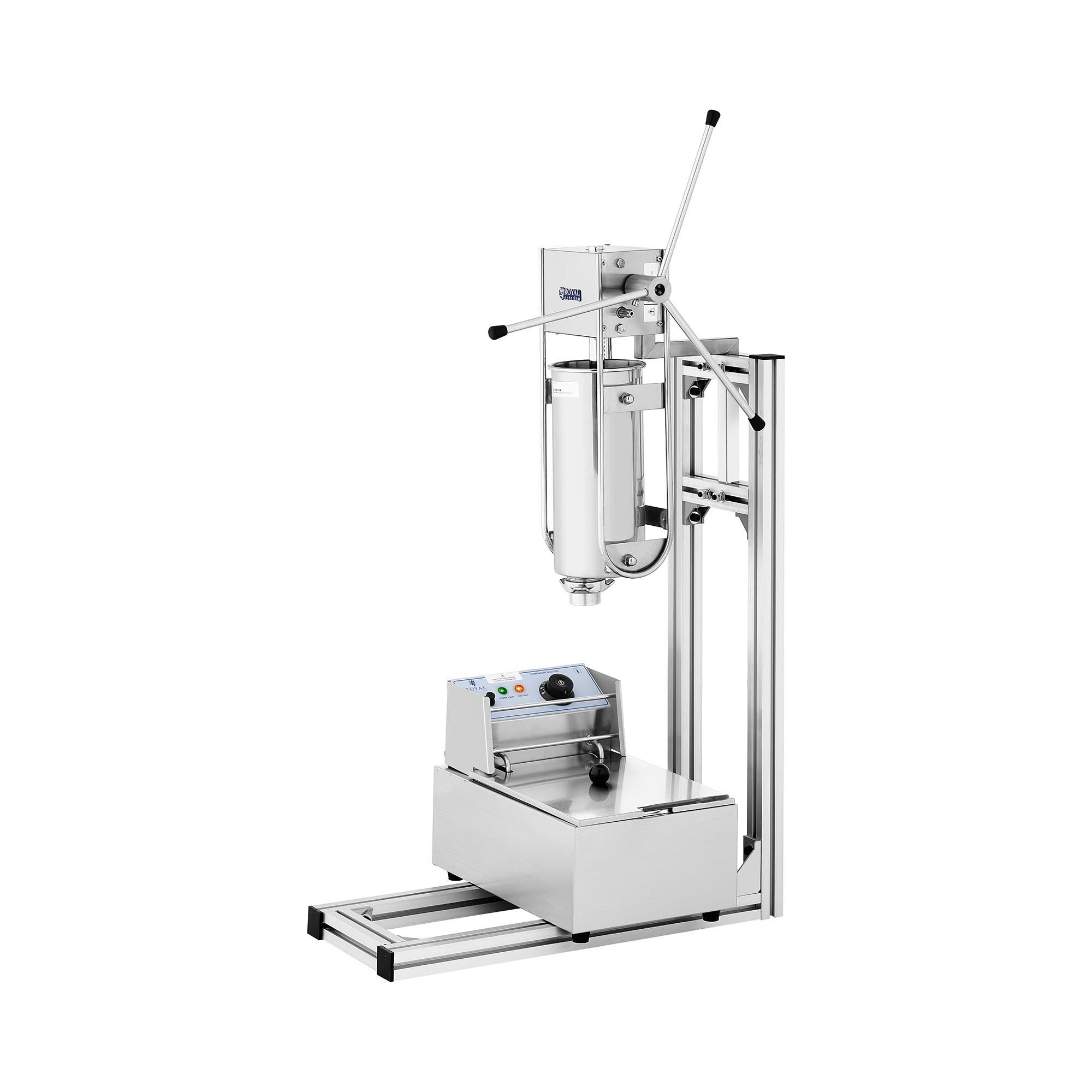 Royal Catering Churro-Maker 5 L Churro Maschine Presse Maker Teigpresse Presse Waffeleisen 2500 W, 2500 W
