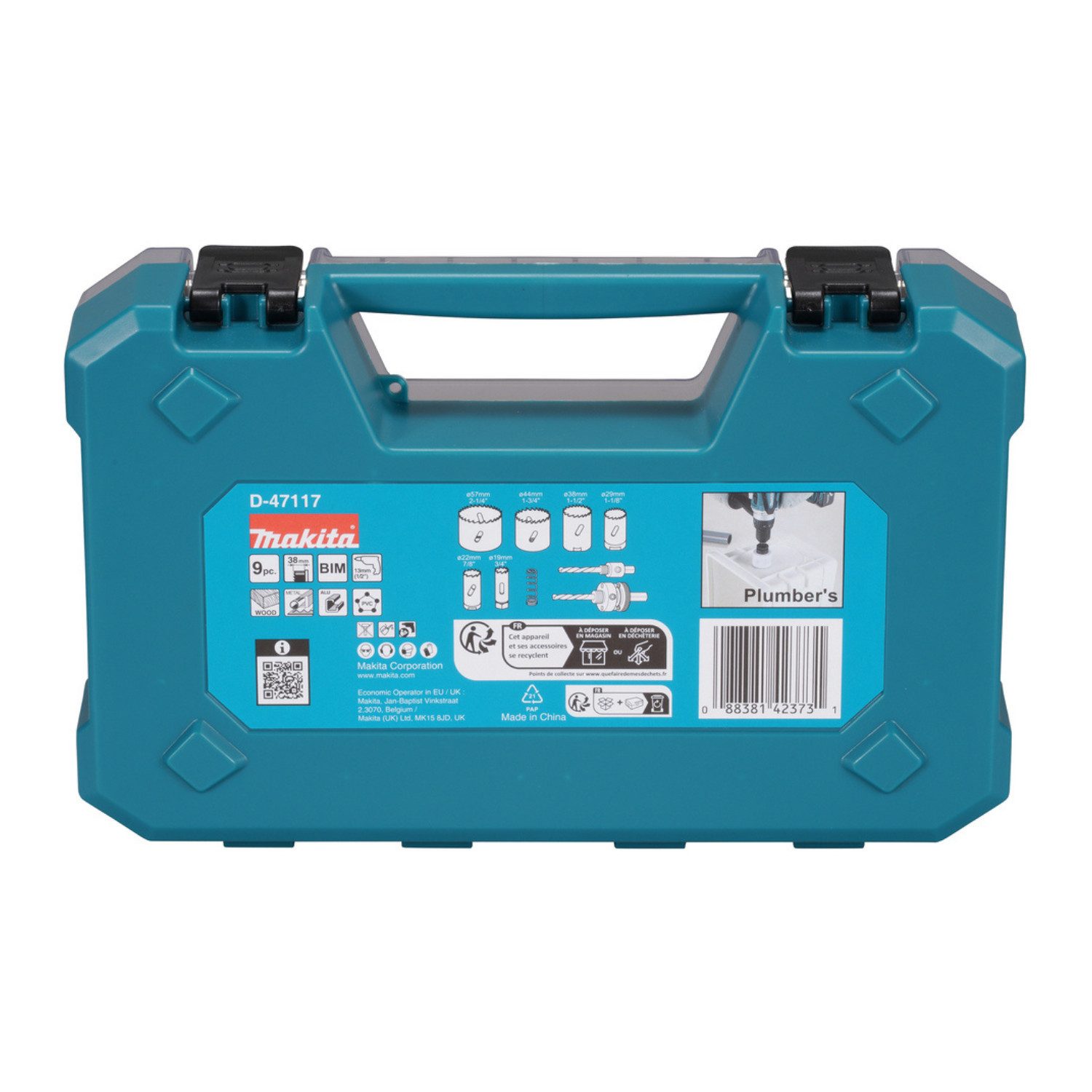 Makita Lochsäge Makita Lochsägen-Set Sanitär 9-teilig HSS-BiM D-47117, 9-tlg.
