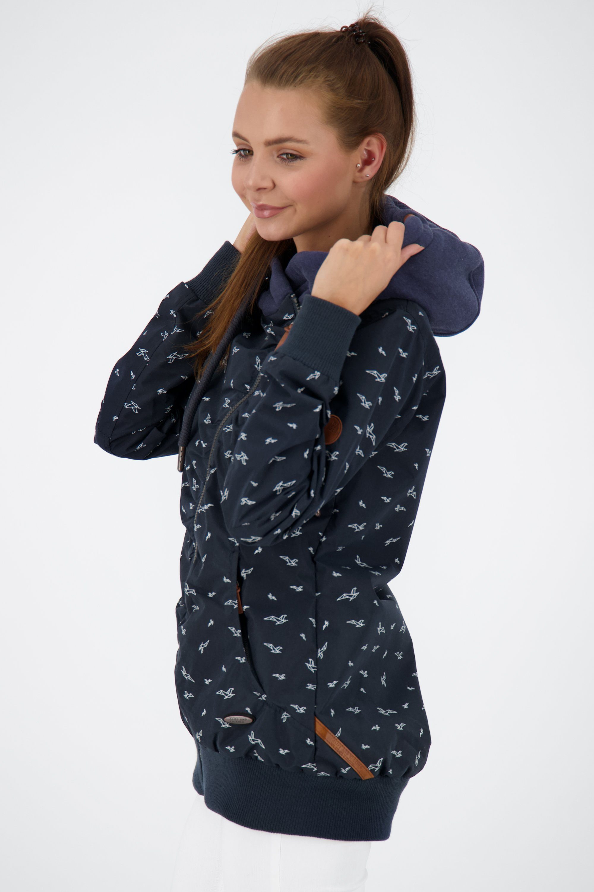 Alife & Kickin Kurzjacke AOP KiddoAK Übergangsjacke, Damen marine Jacket Jacke