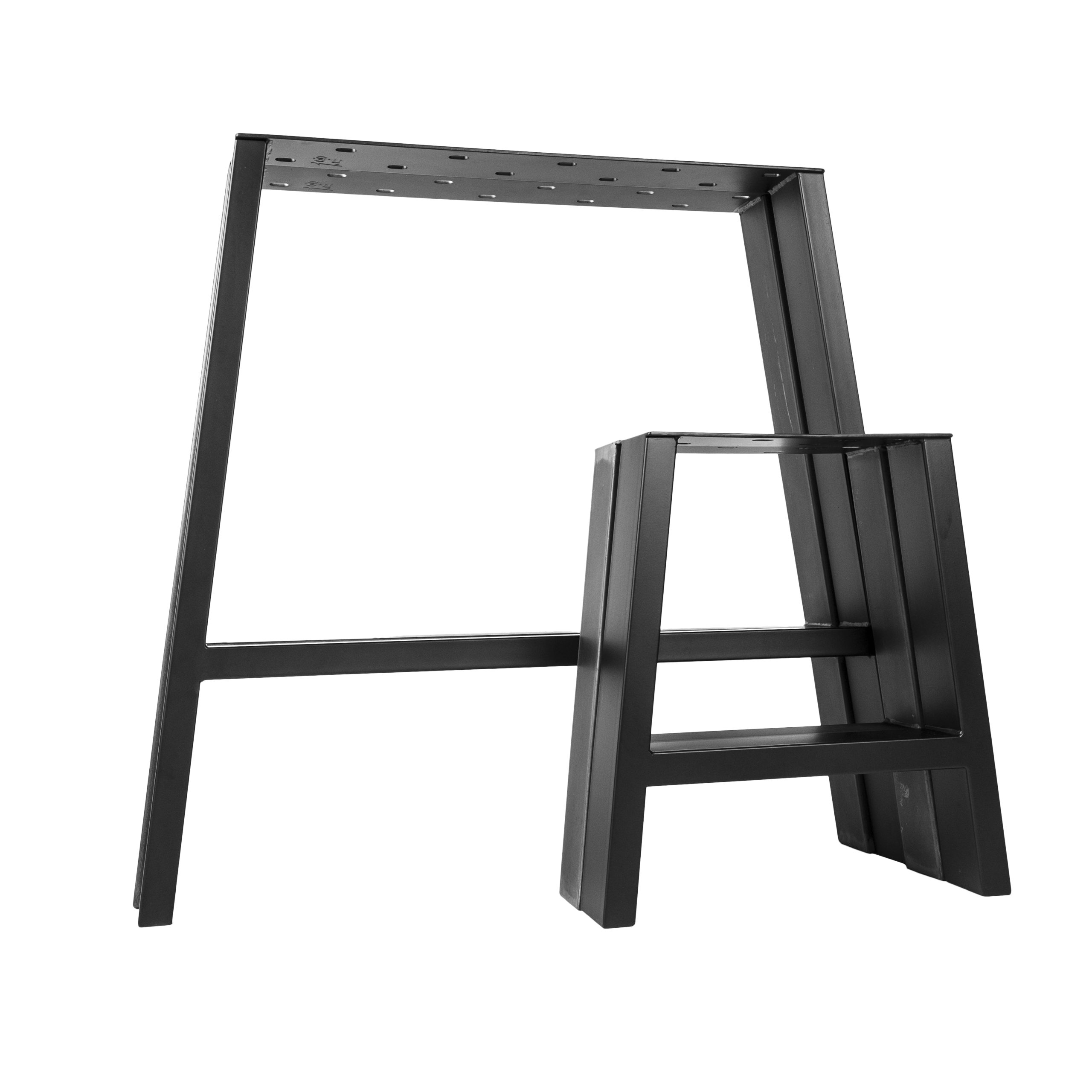Natural Goods Berlin Мебельkufe A-FORM, (2-St), Tischkufen, Bankgestell, Couchtischbeine, H 42cm, Schwarz