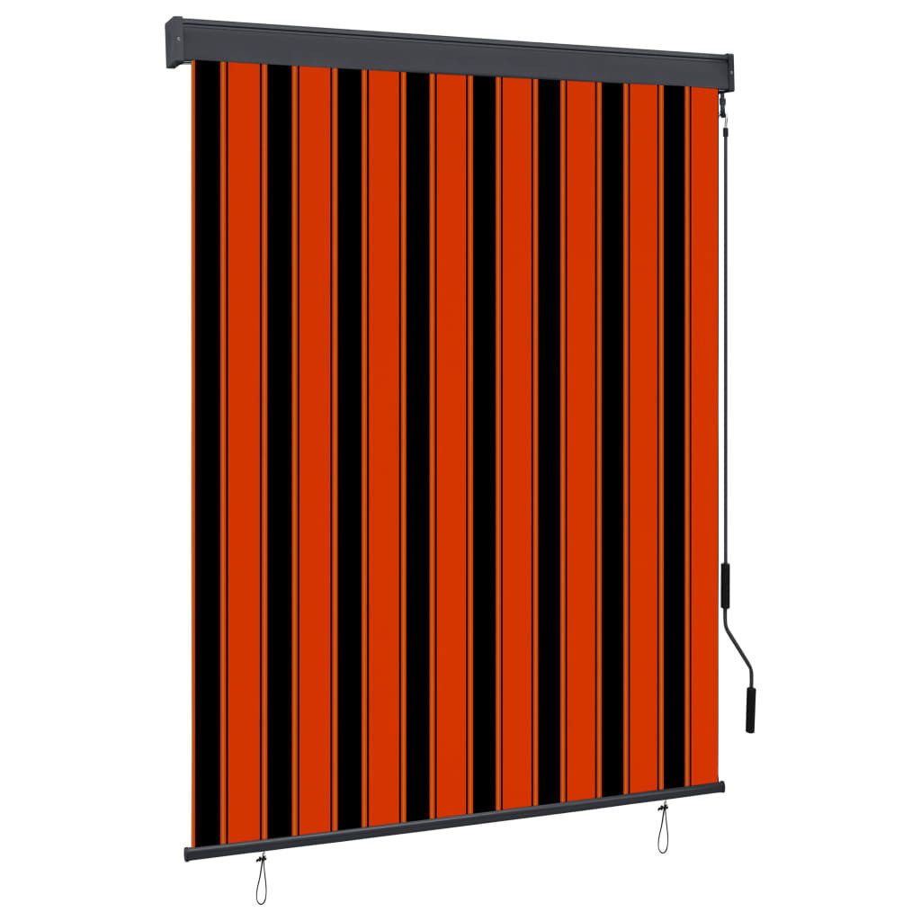 vidaXL Gardine 140 x 250 cm Außenrollo 140x250 cm Orange und Braun