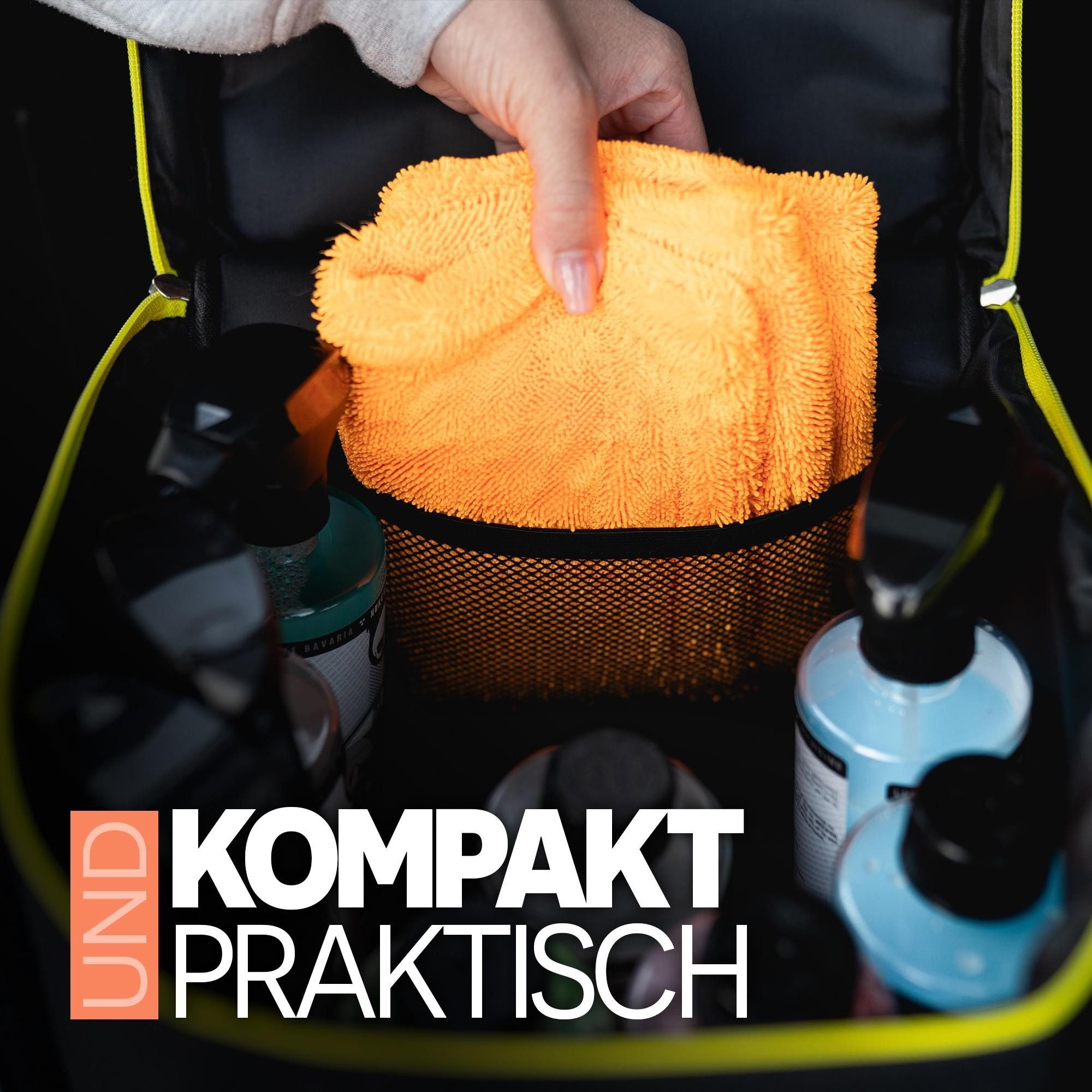 Nuke Guys Reinigungs-Set Autopflege Set Innenraum Kofferraumtasche Reiniger Duft, (9-St), Kunststoffpflege, Polsterreiniger, Duft, Mikrofaser, Tasche