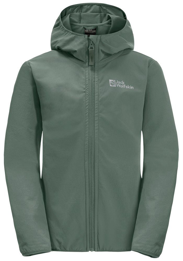 Jack Wolfskin Softshelljacke SOLYD JACKET K hedge-green | Übergangsjacken