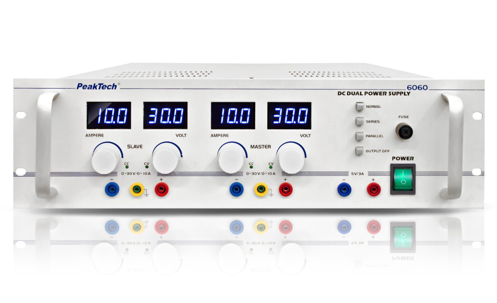 PeakTech PeakTech 6060: DC Linear Doppel-Labornetzgerät ~ 0 - 30 V  Labor-Netzteil